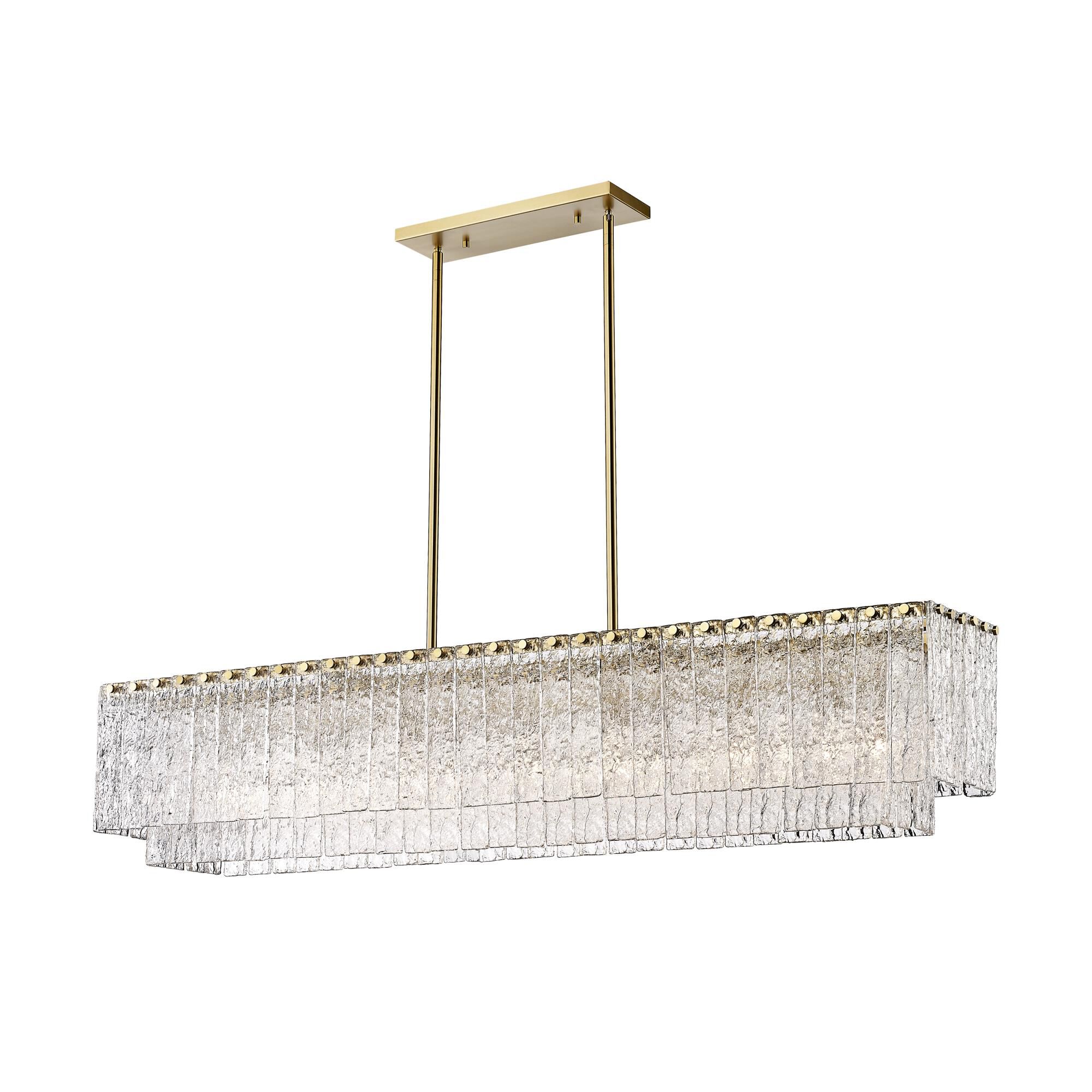 Glacier 53 Inch 7 Light Linear Suspension Light by Z-Lite