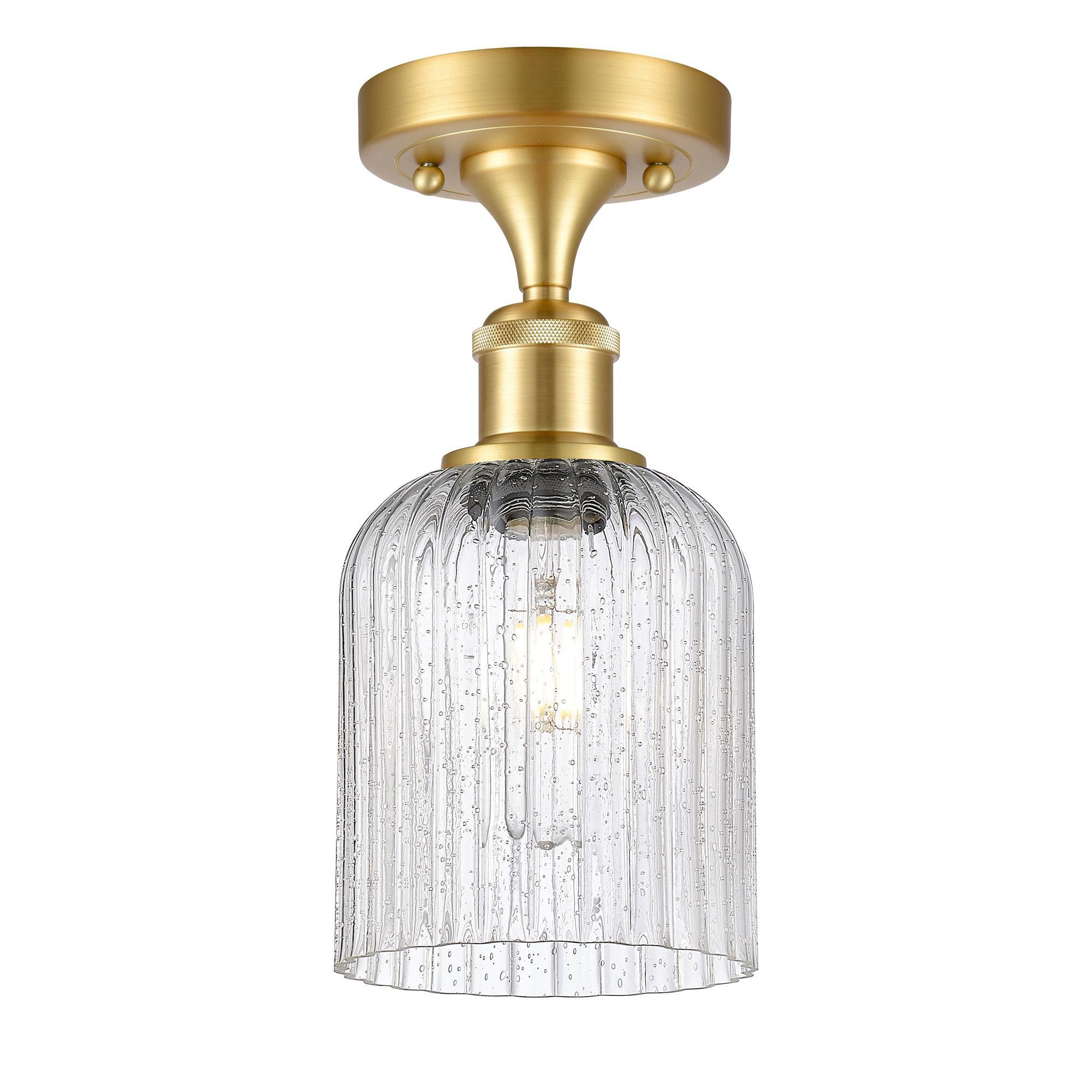Shown in Satin Gold finish and Seedy shade