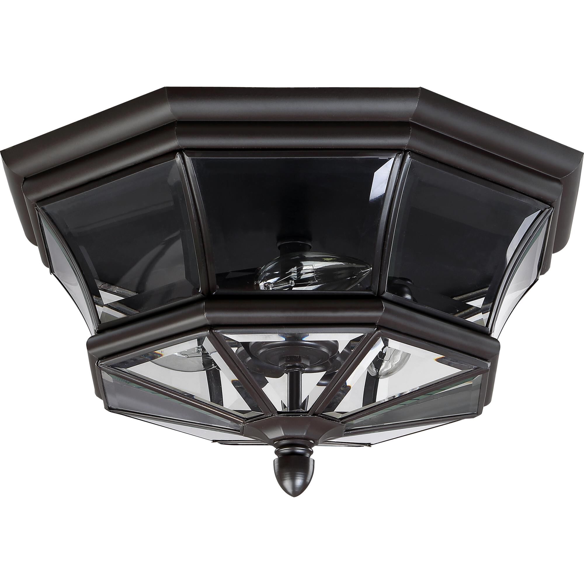 Newbury 15 Inch 3 Light Outdoor Flush Mount by Quoizel