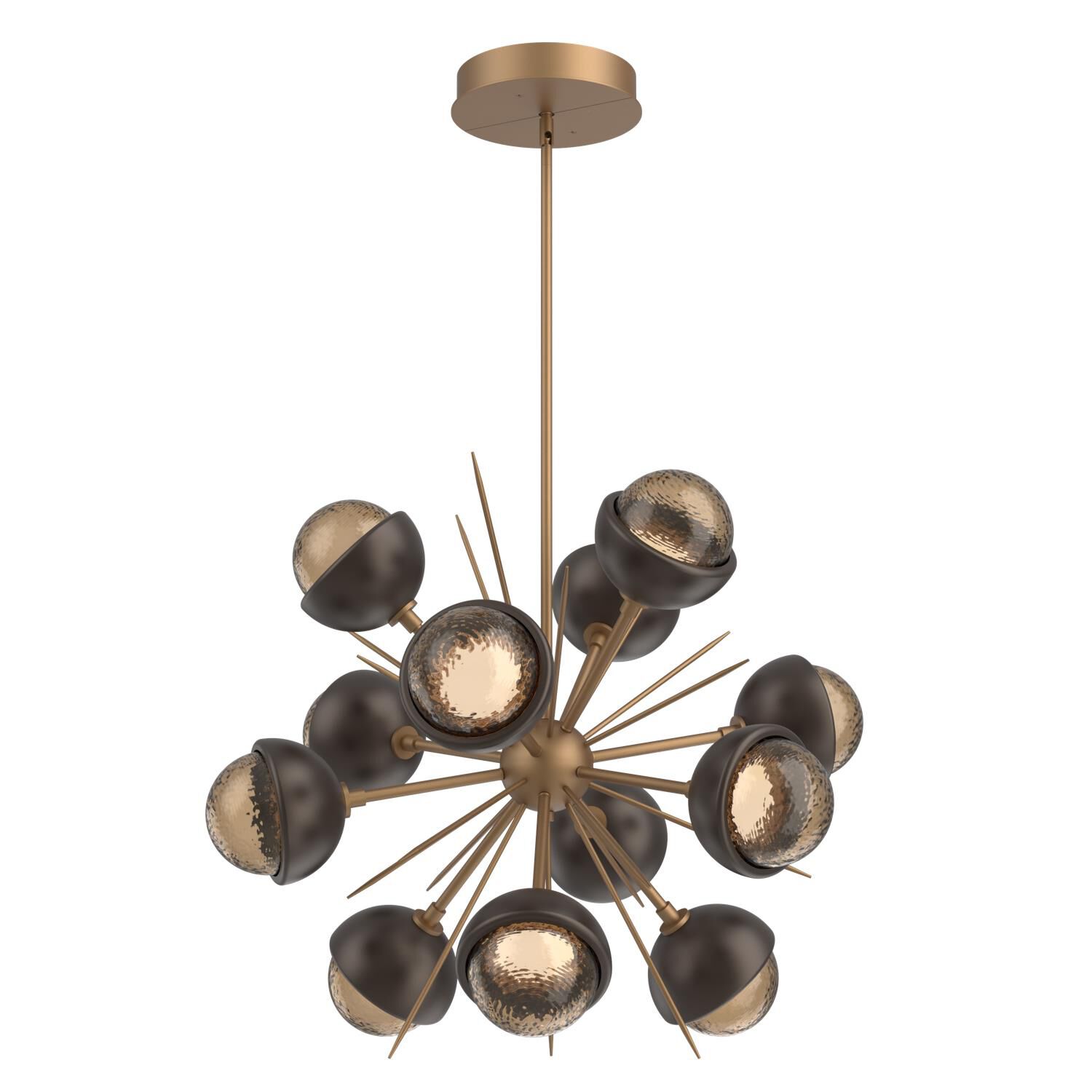 Shown in Novel Brass finish and Bronze glass and Flat Bronze accent