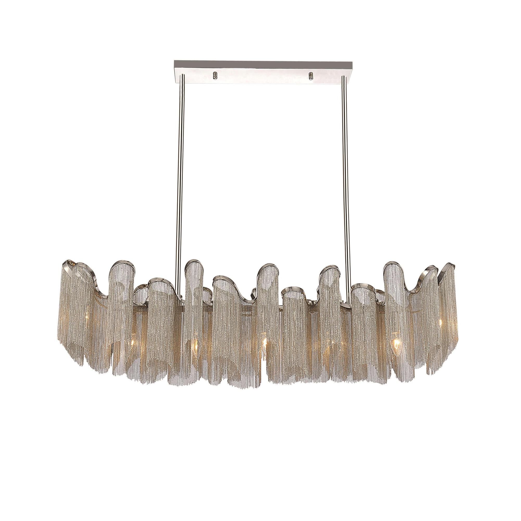 Daisy 47 Inch 7 Light Linear Suspension Light by CWI Lighting