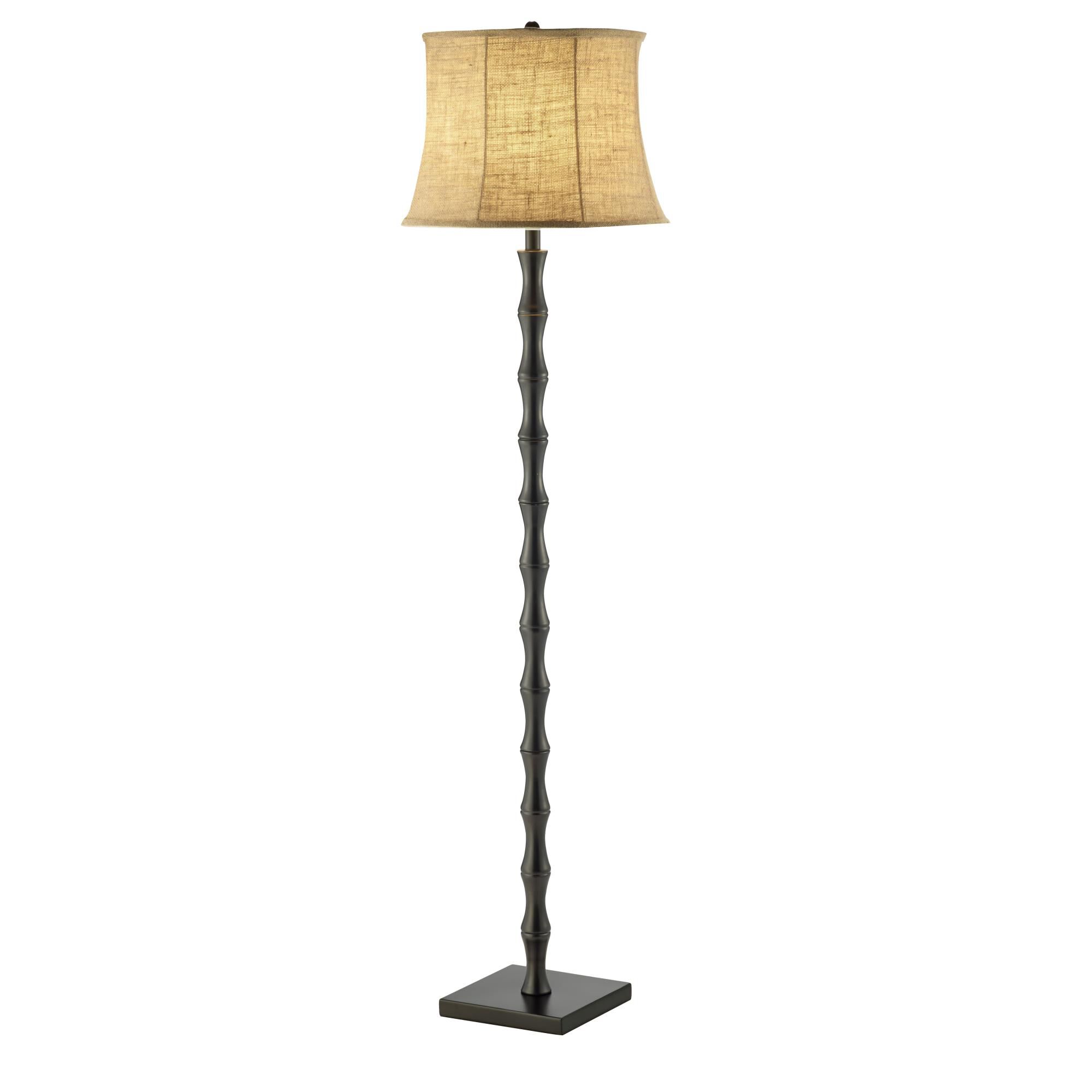 Shown in Painted Black Metal finish and Brown shade