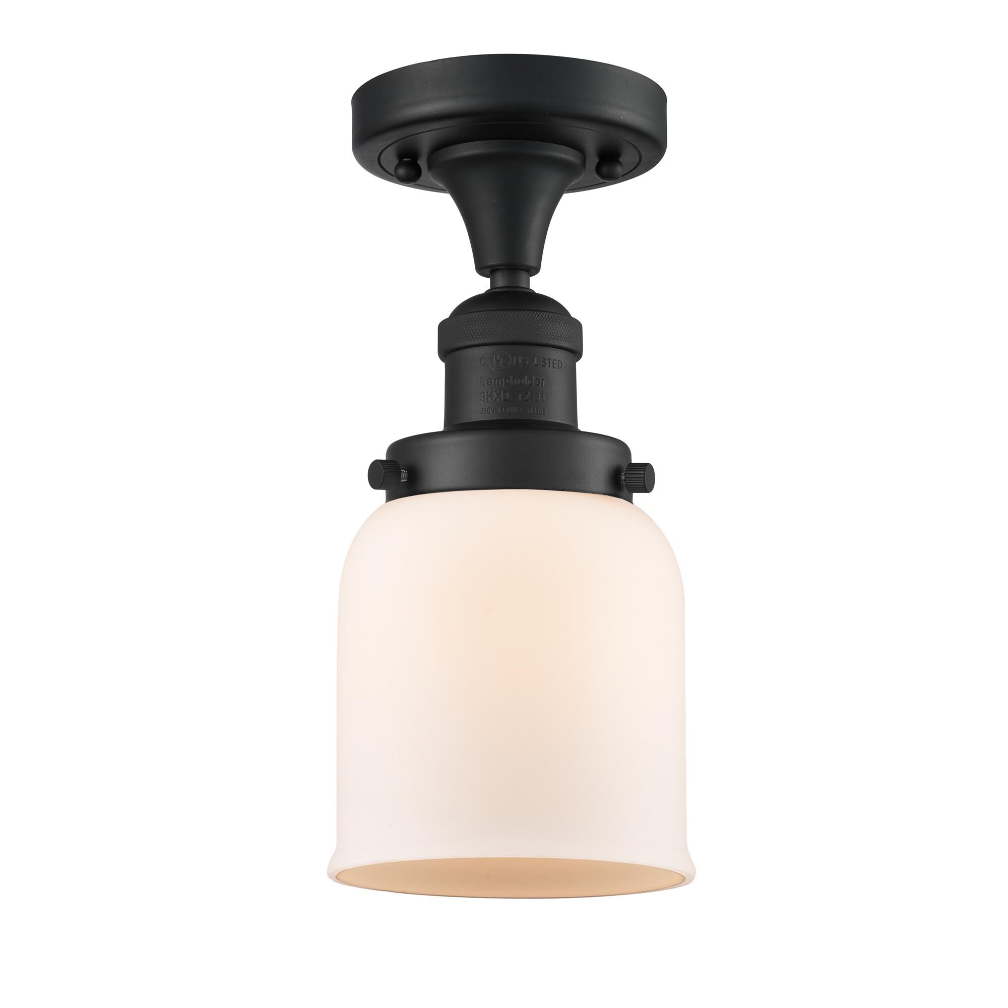 Shown in Matte Black finish and Matte White Cased glass