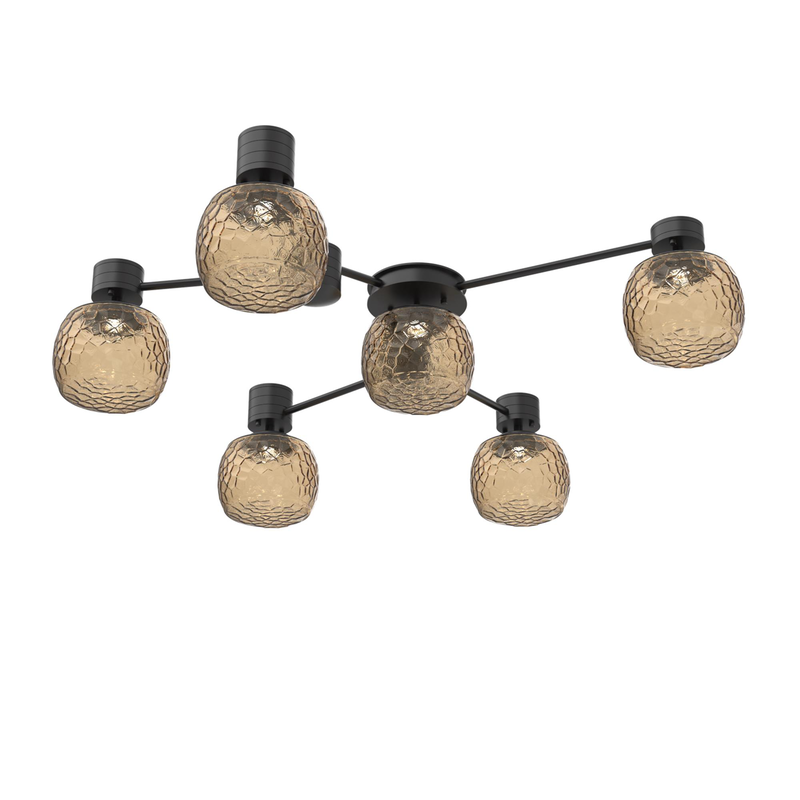 Levi Wilson Vessel 37 Inch Semi Flush Mount by Hammerton Studio