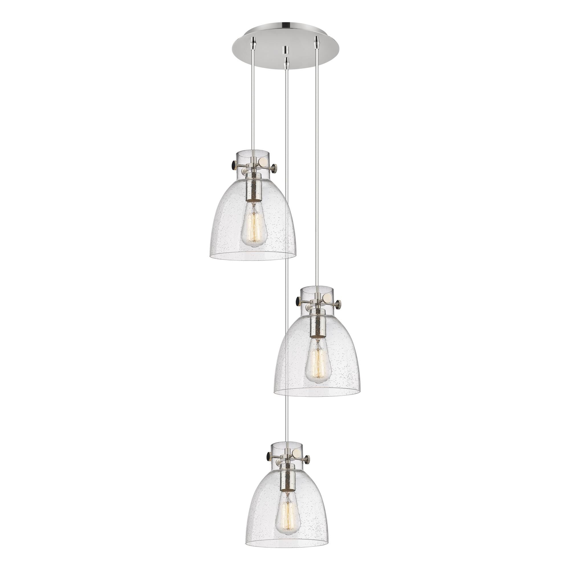 Bruno Marashlian Newton Bell 15 Inch 3 Light Multi Light Pendant by Innovations Lighting