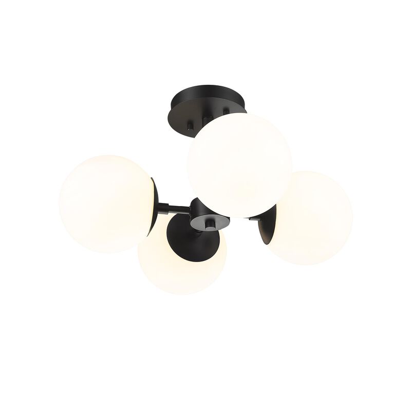 Midnetic 18 Inch 4 Light Semi Flush Mount by Z-Lite