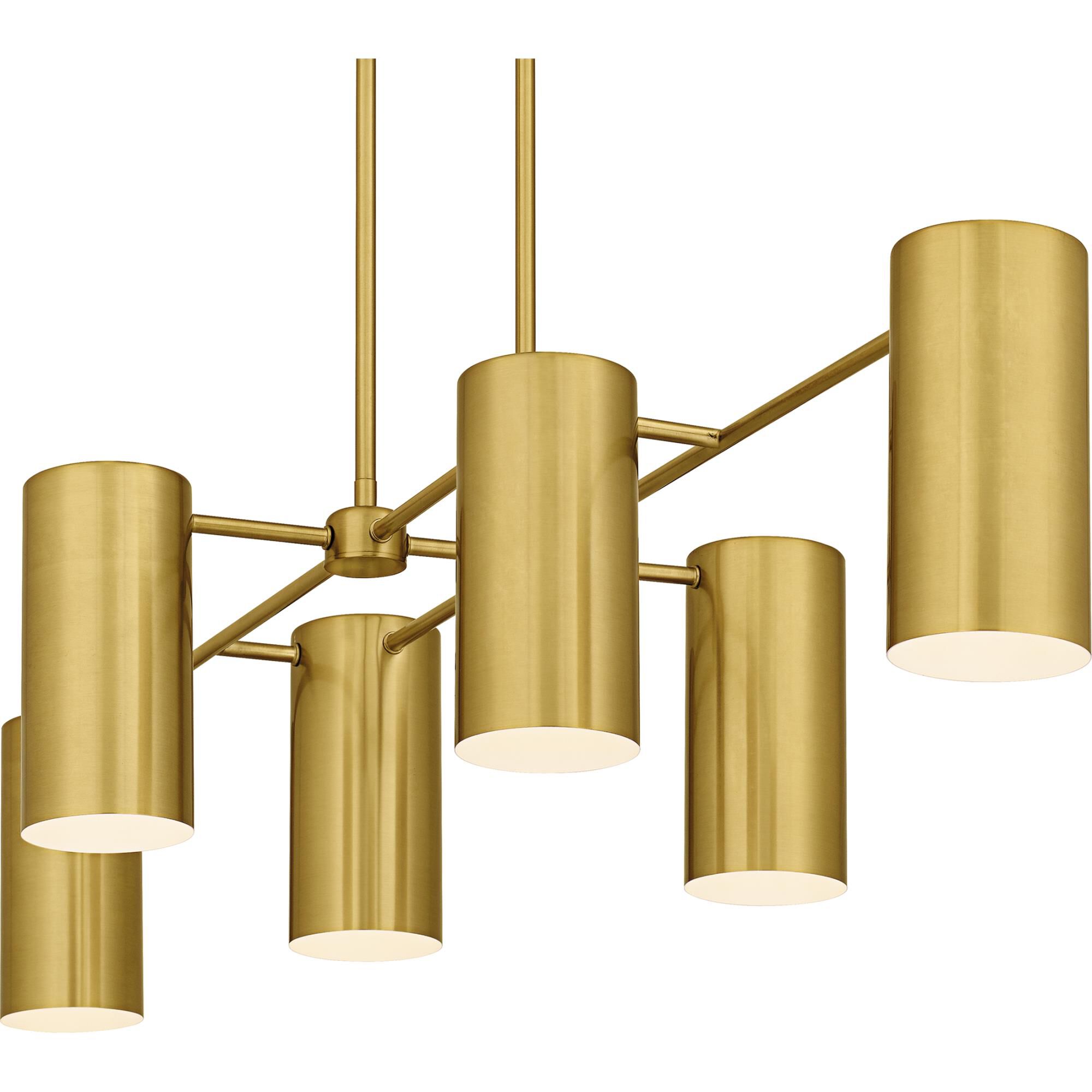 Shown in Brushed Gold finish and Metal shade