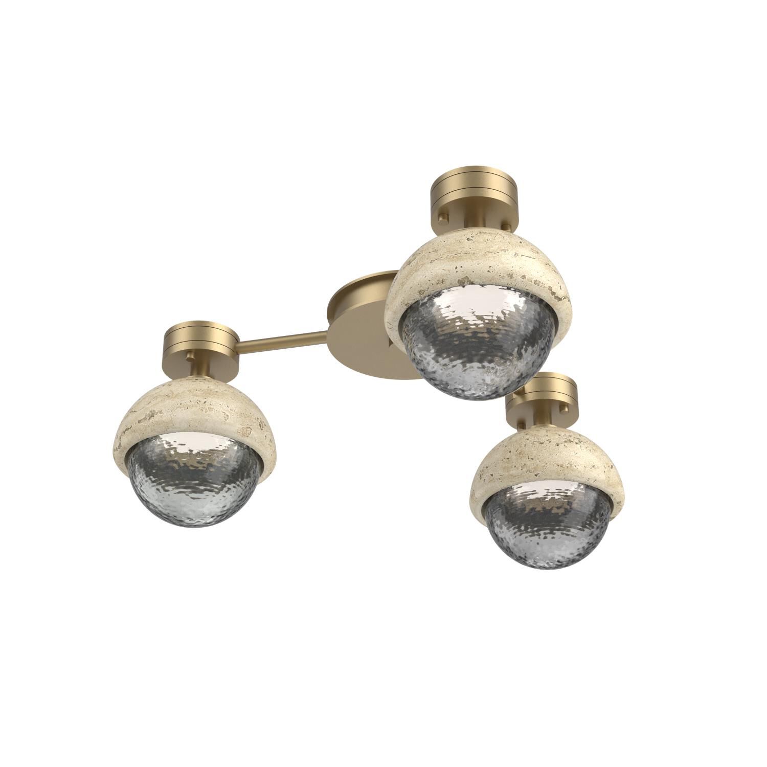 Levi Wilson Cabochon 23 Inch Flush Mount by Hammerton Studio