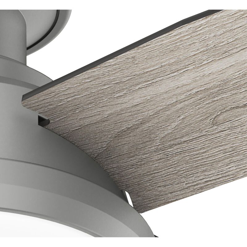 Dempsey 44 Inch Flush Mount Fan with Light Kit by Hunter Fan