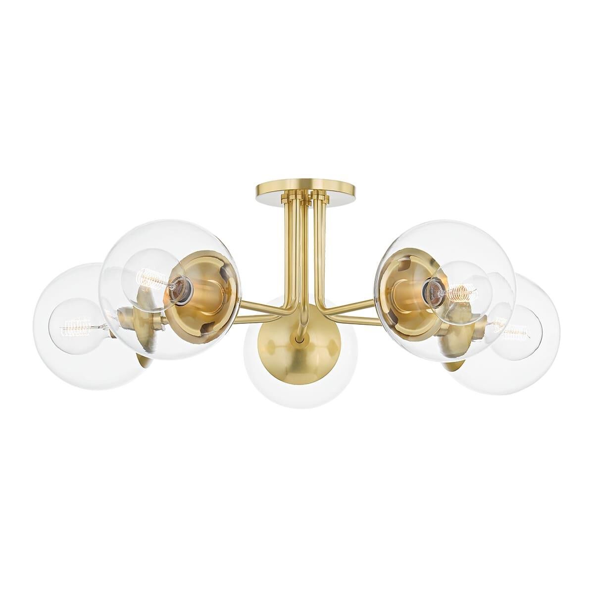 Meadow 30 Inch Semi Flush Mount by Mitzi