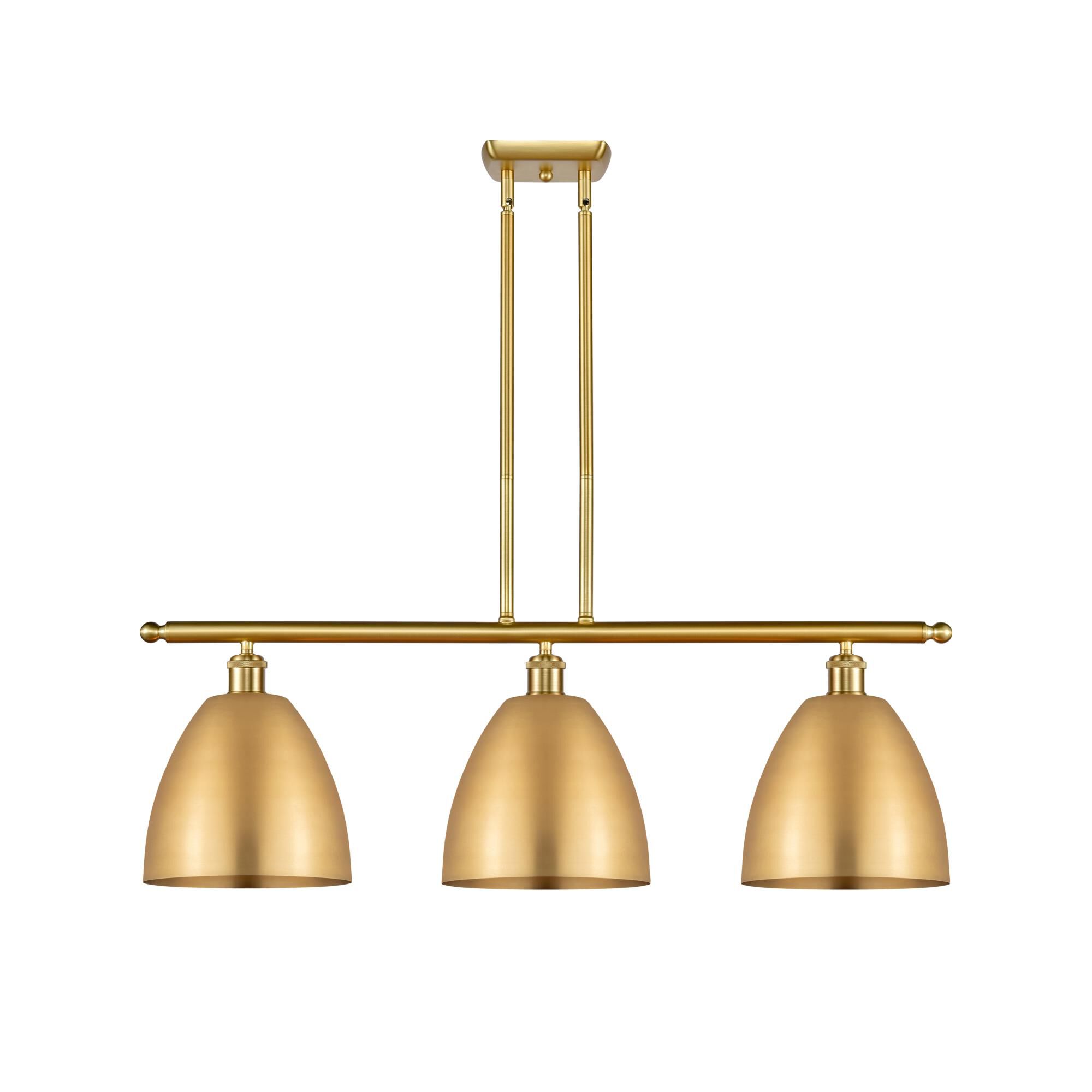 Shown in Satin Gold finish and Satin Gold Ballston Dome shade