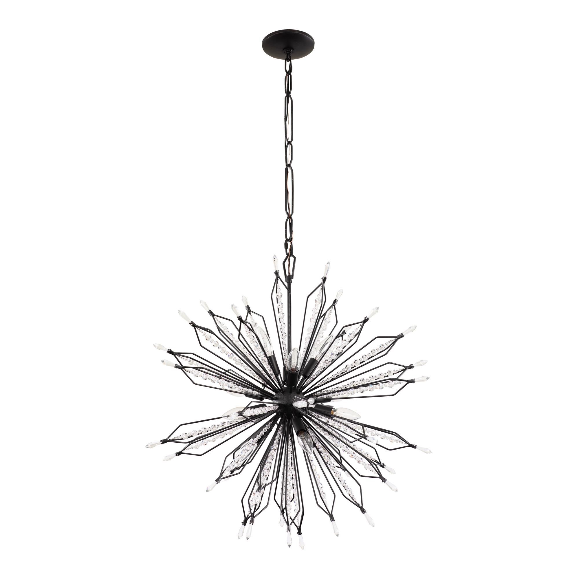 Shown in Carbon finish and Premium - Clear crystal