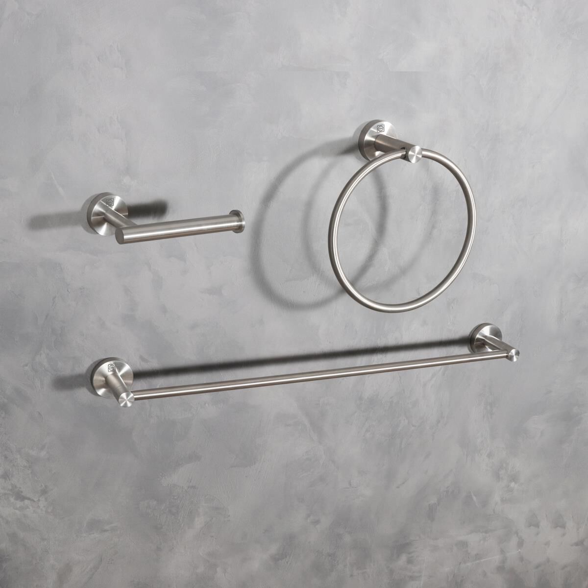Alma 3 Piece Towel Bar Set by Elegant Decor