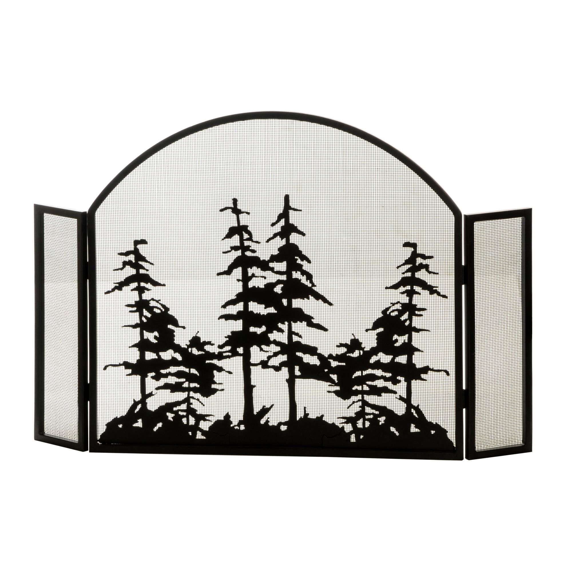 Tall Pines Fireplace Screen by Meyda Lighting