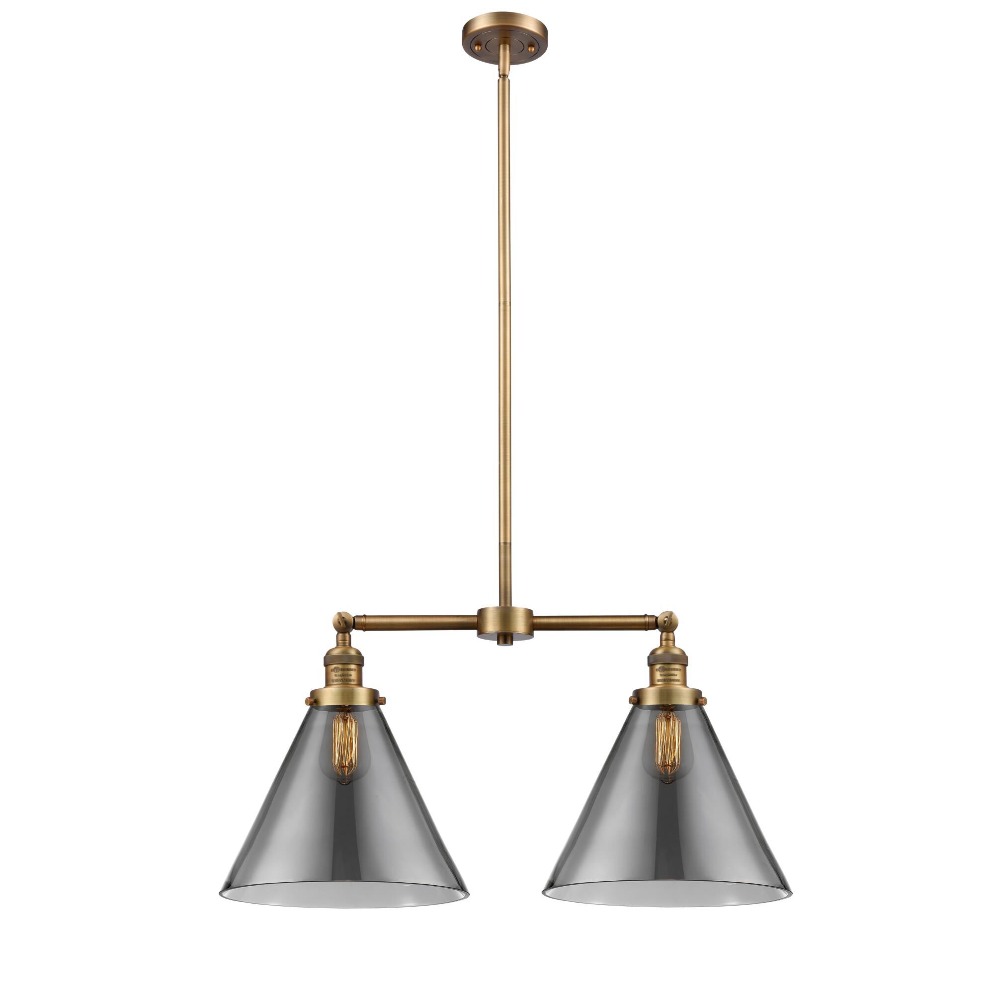 Bruno Marashlian X-Large Cone 21 Inch 2 Light Mini Chandelier by Innovations Lighting