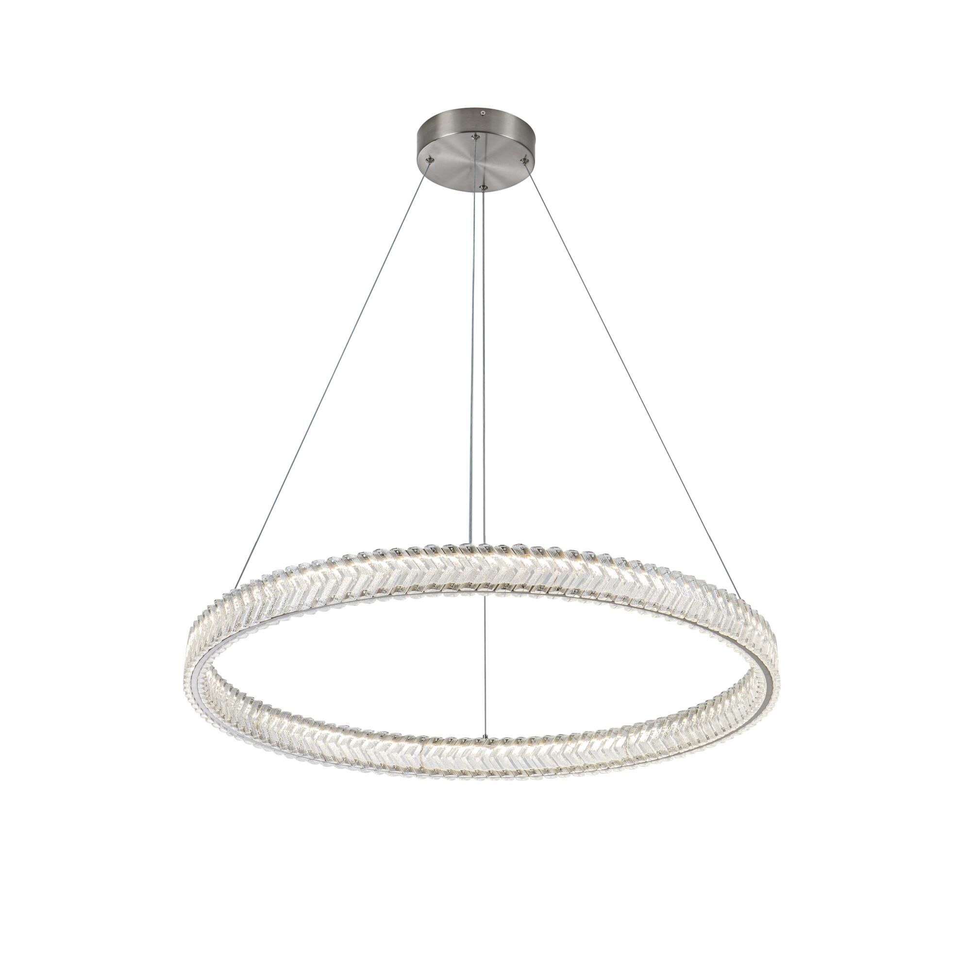 Chevron 32 Inch Chandelier by Artcraft