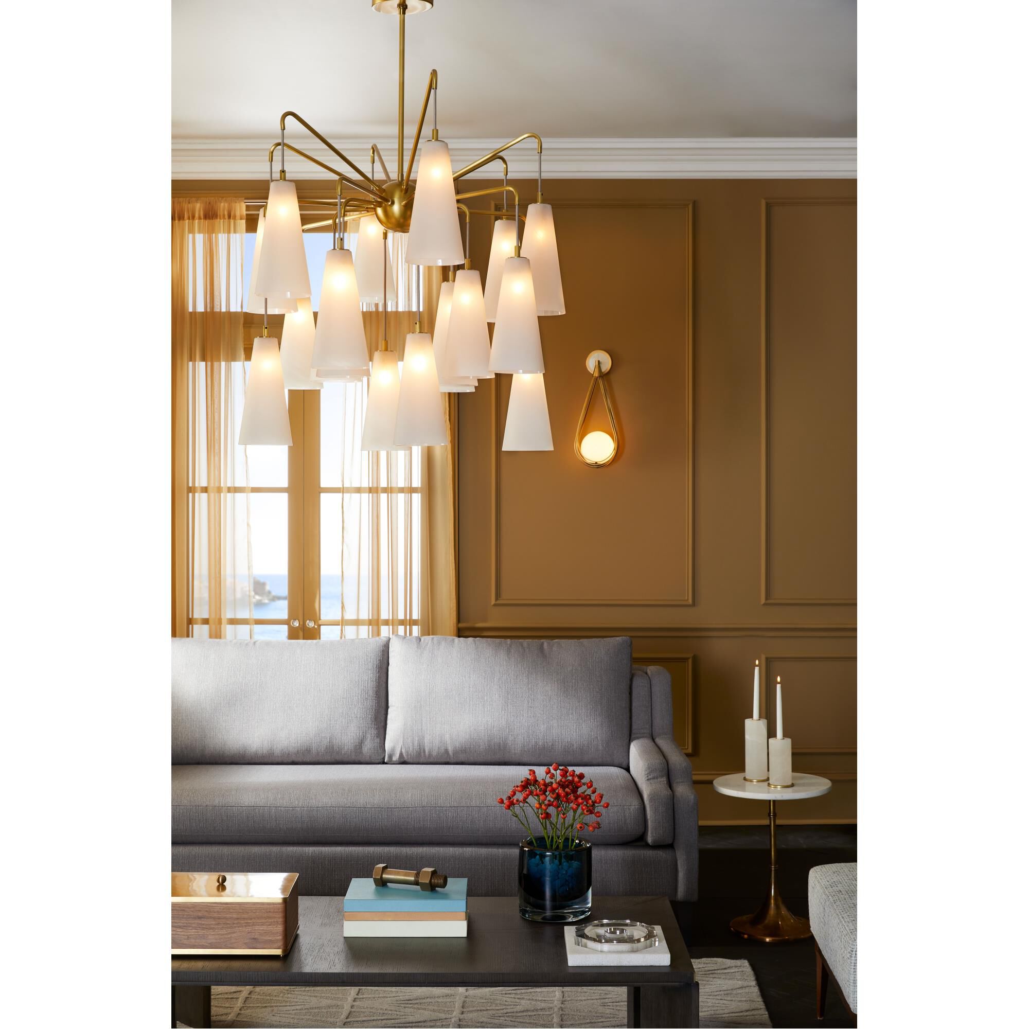 Mika 41 Inch 18 Light Chandelier by Arteriors Home