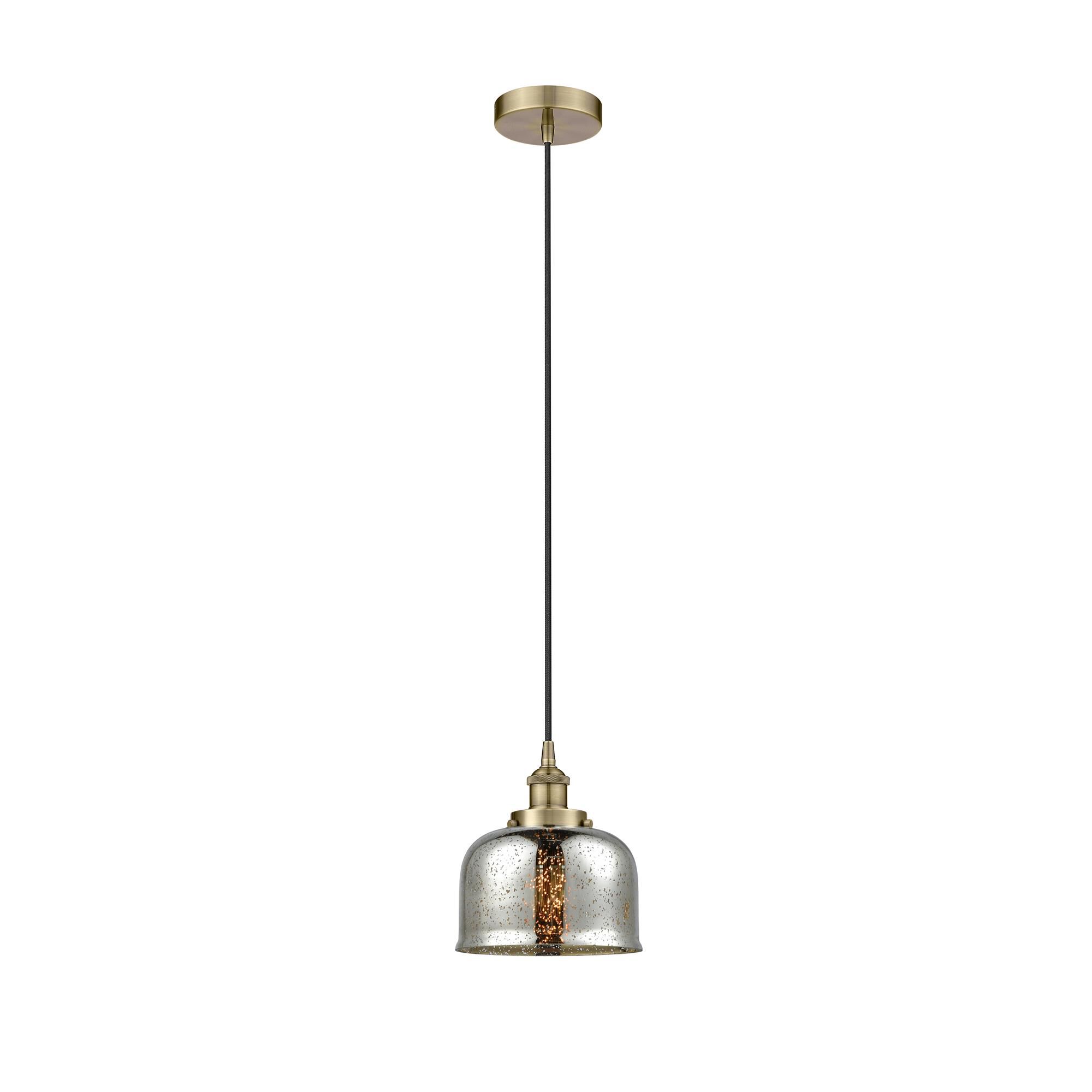 Shown in Antique Brass finish and Silver Plated Mercury glass