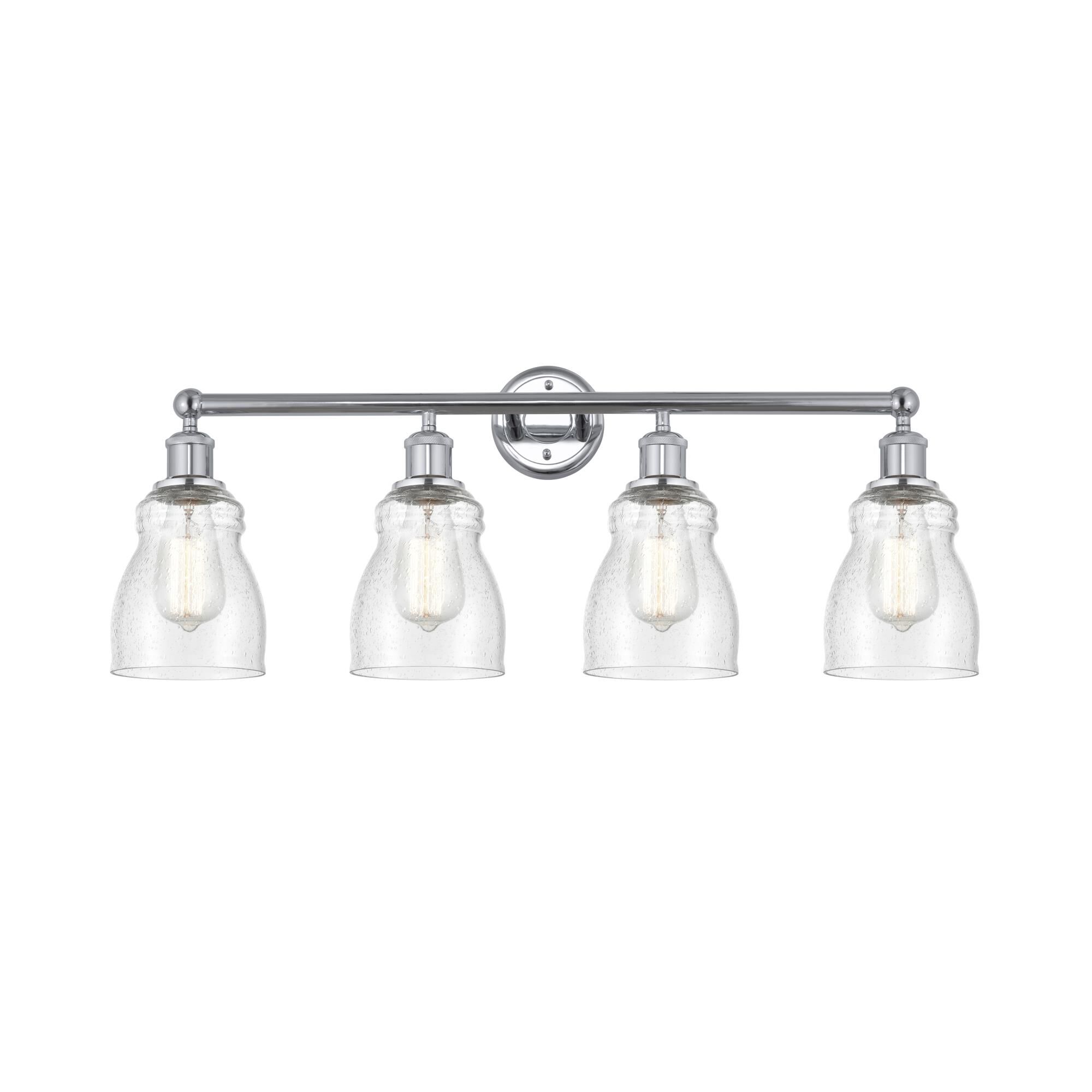 Shown in Polished Chrome, Seedy finish and Seedy glass and Seedy Glass shade