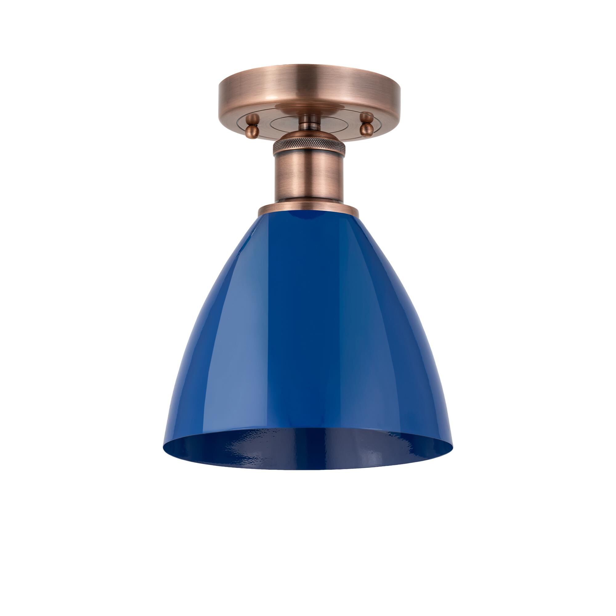 Bruno Marashlian Plymouth Dome 7 Inch 1 Light Semi Flush Mount by Innovations Lighting