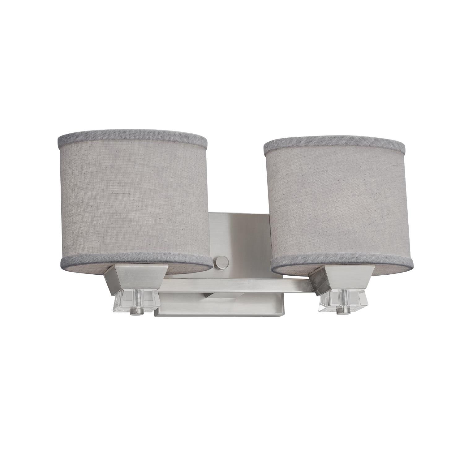 Textile 16 Inch 2 Light Bath Vanity Light by Justice Design Group