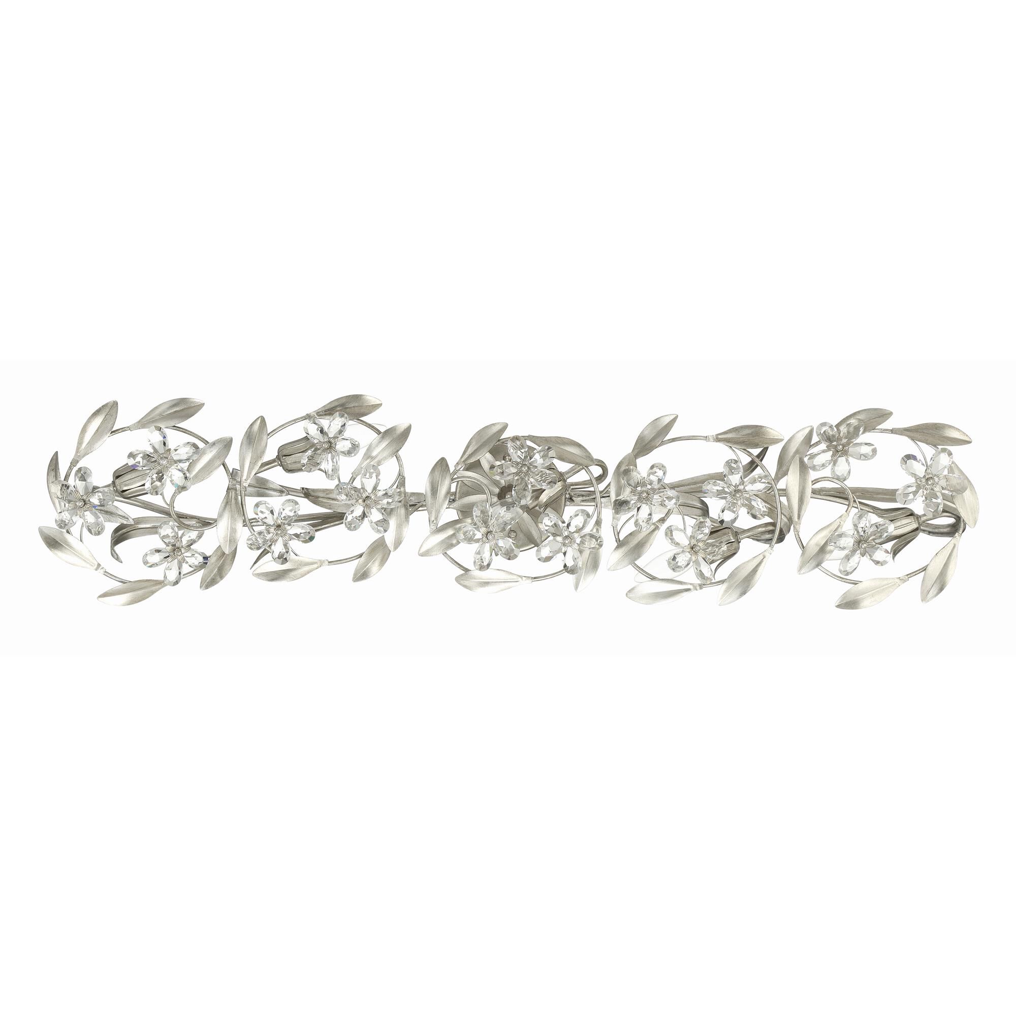 Shown in Antique Silver finish and Hand Cut crystal