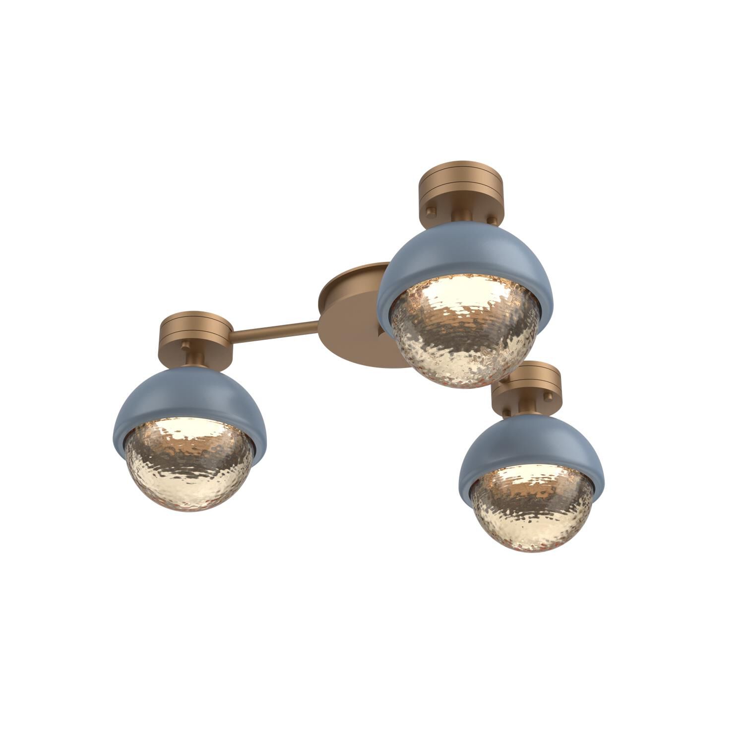 Levi Wilson Cabochon 23 Inch Flush Mount by Hammerton Studio