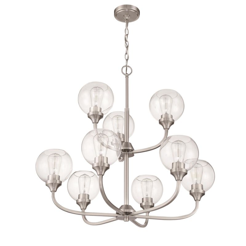 Glenda 29 Inch 9 Light Chandelier by Craftmade