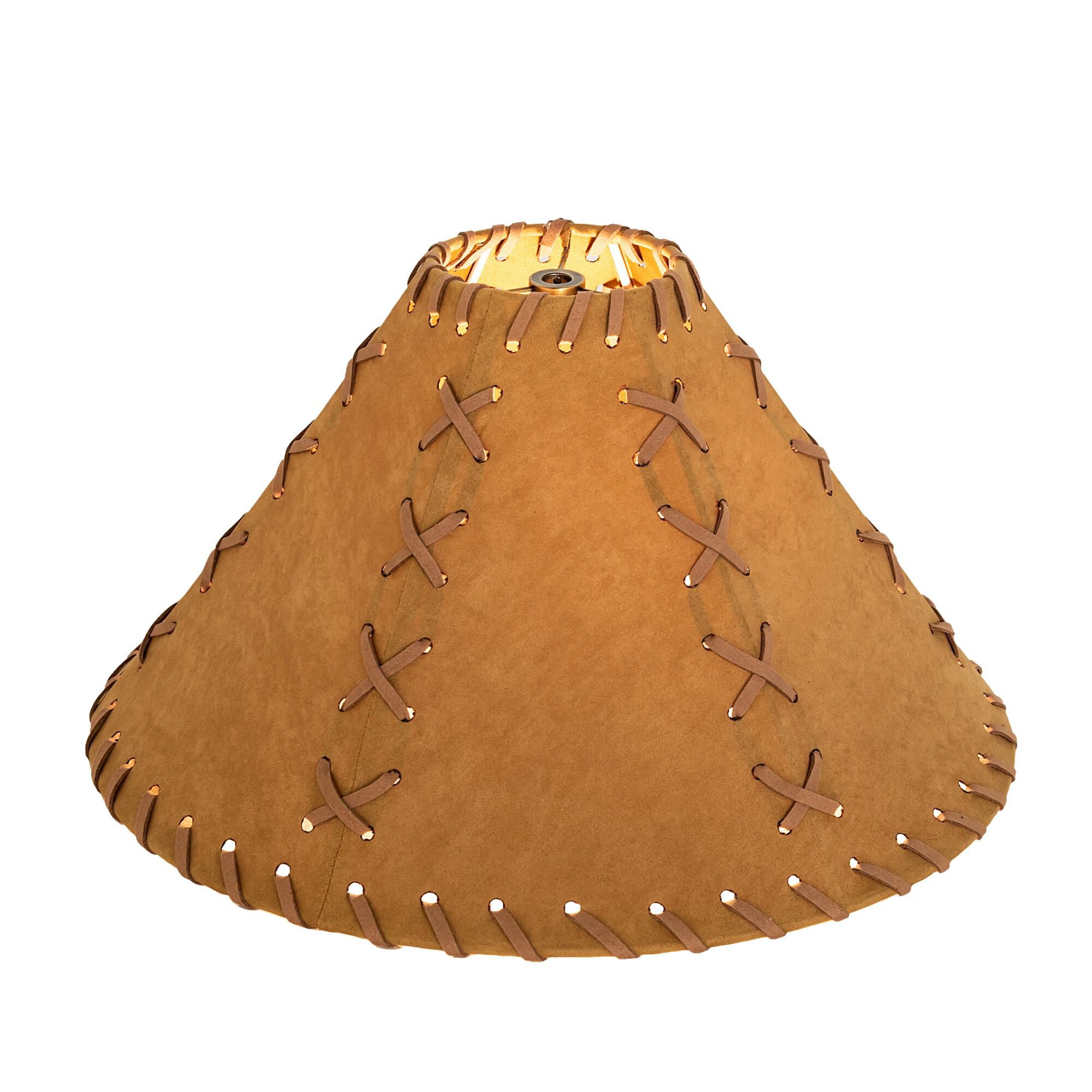Faux Leather Tan Accessory Shade by Meyda Lighting