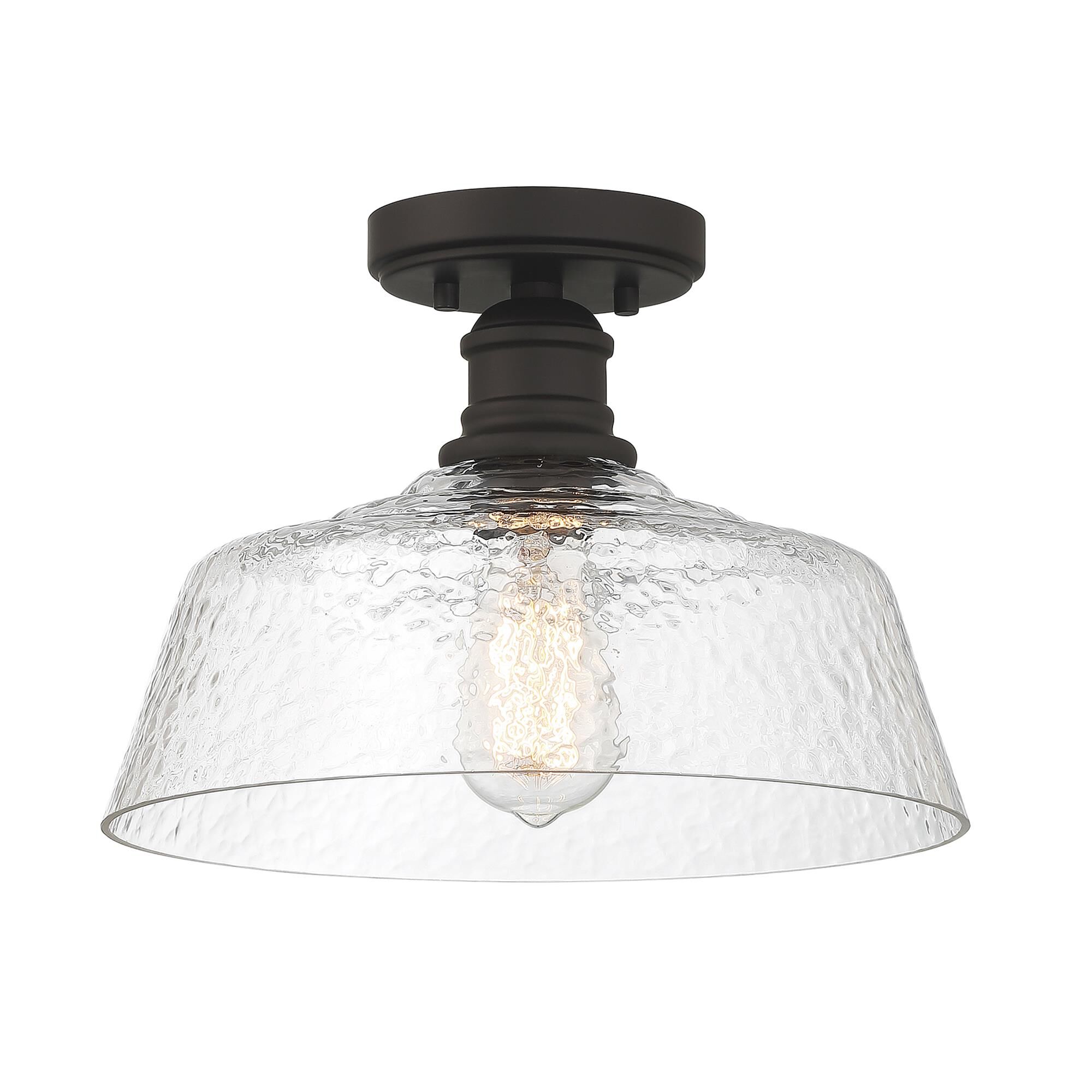 Shown in Oil Rubbed Bronze finish and Vintage glass