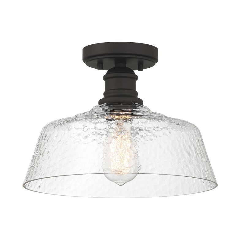 13 Inch 1 Light LED Semi Flush Mount by Meridian Lighting