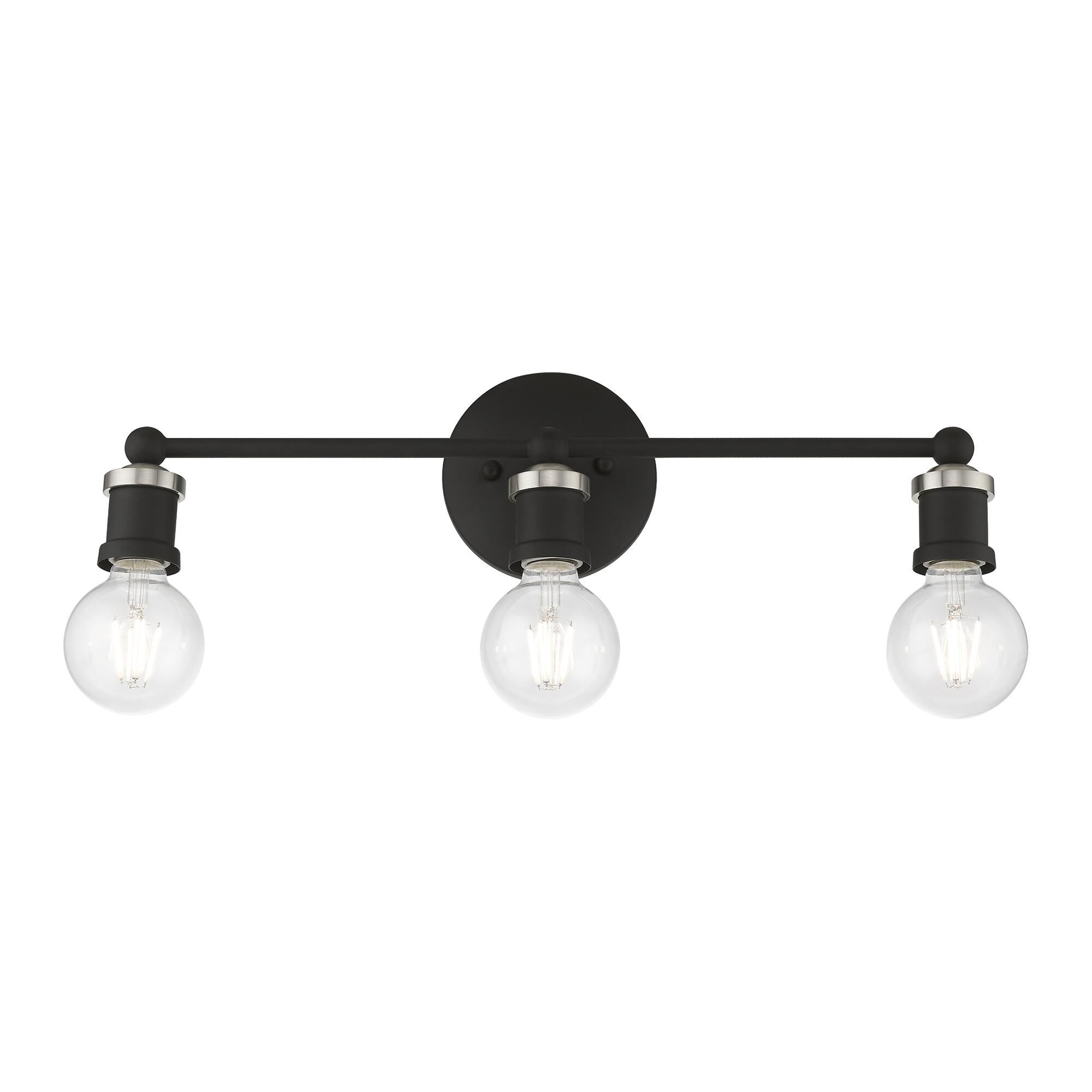 Shown in Black with Brushed Nickel Accents finish