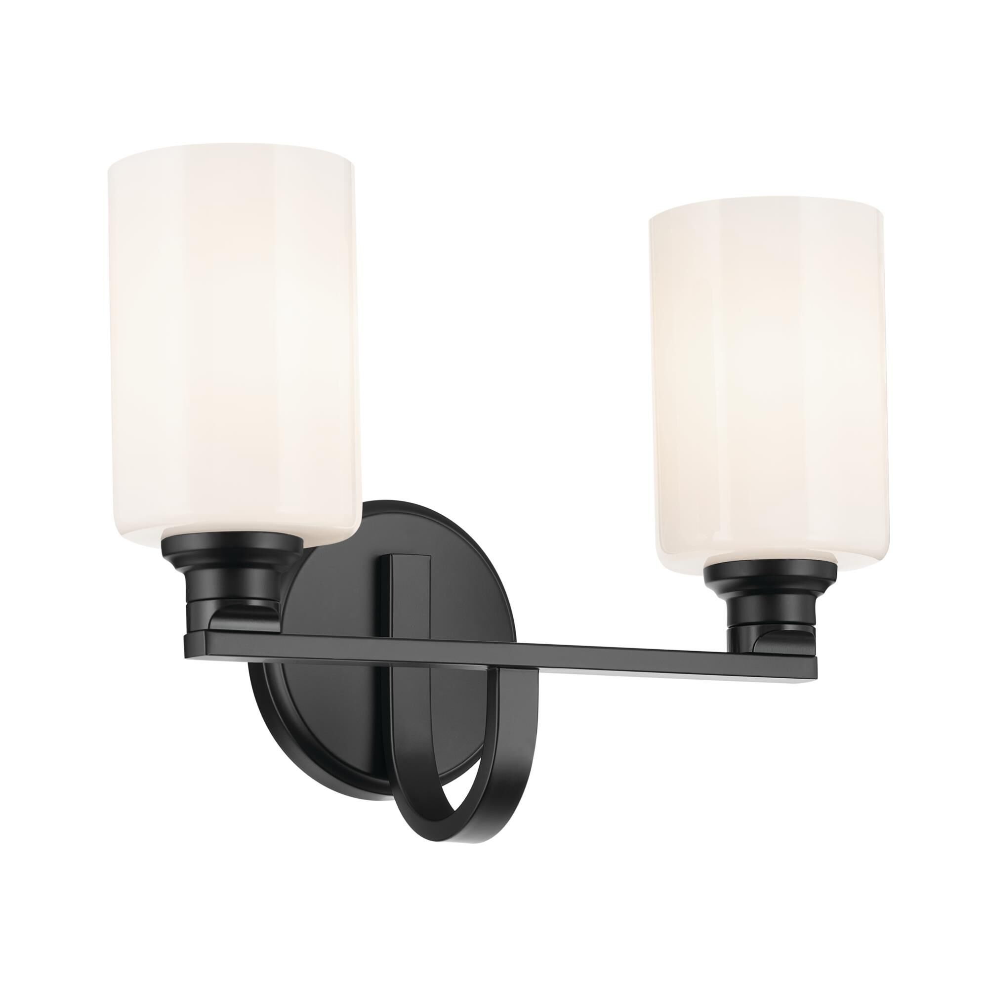 Shown in Black finish and Opal glass