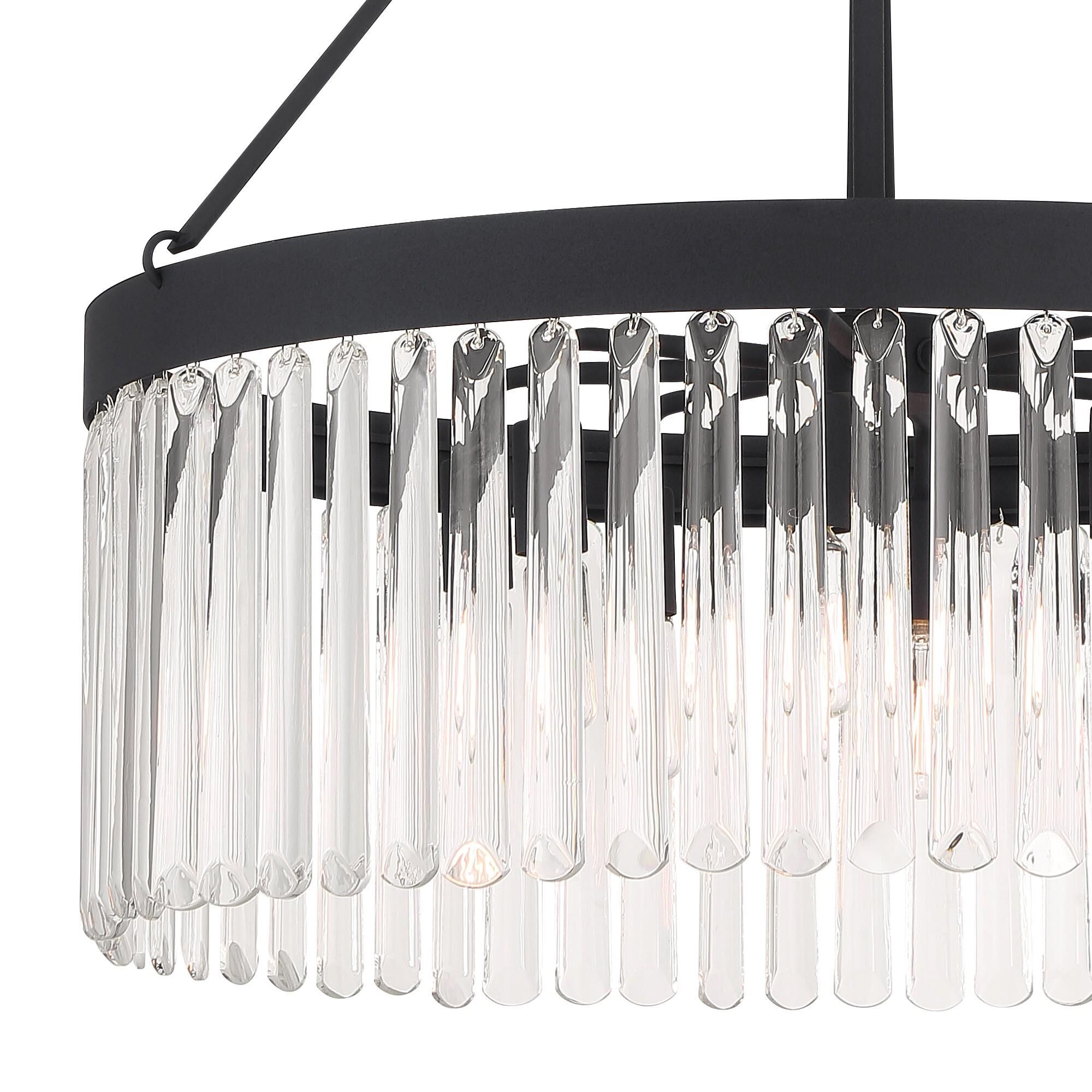 Emory 24 Inch 8 Light Chandelier by Crystorama
