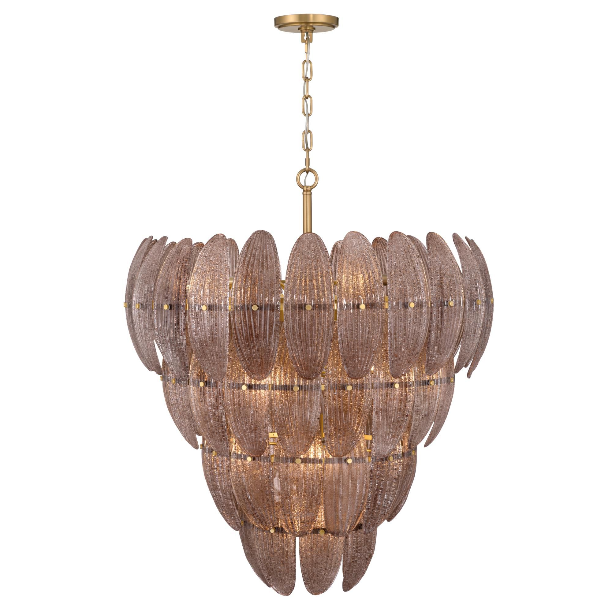 Shown in Legacy Brass finish and Brown Textured shade