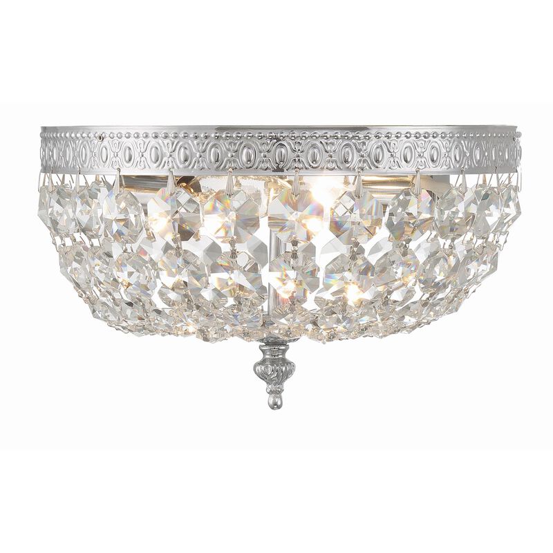Ceiling 10 Inch 2 Light Semi Flush Mount by Crystorama