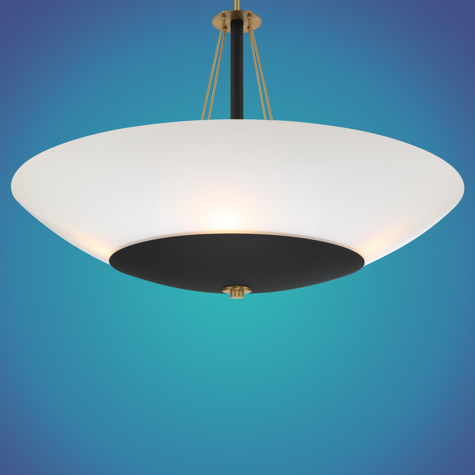 Shown in Sand Coal and Soft Brass finish and Clear Outside with White Inside glass