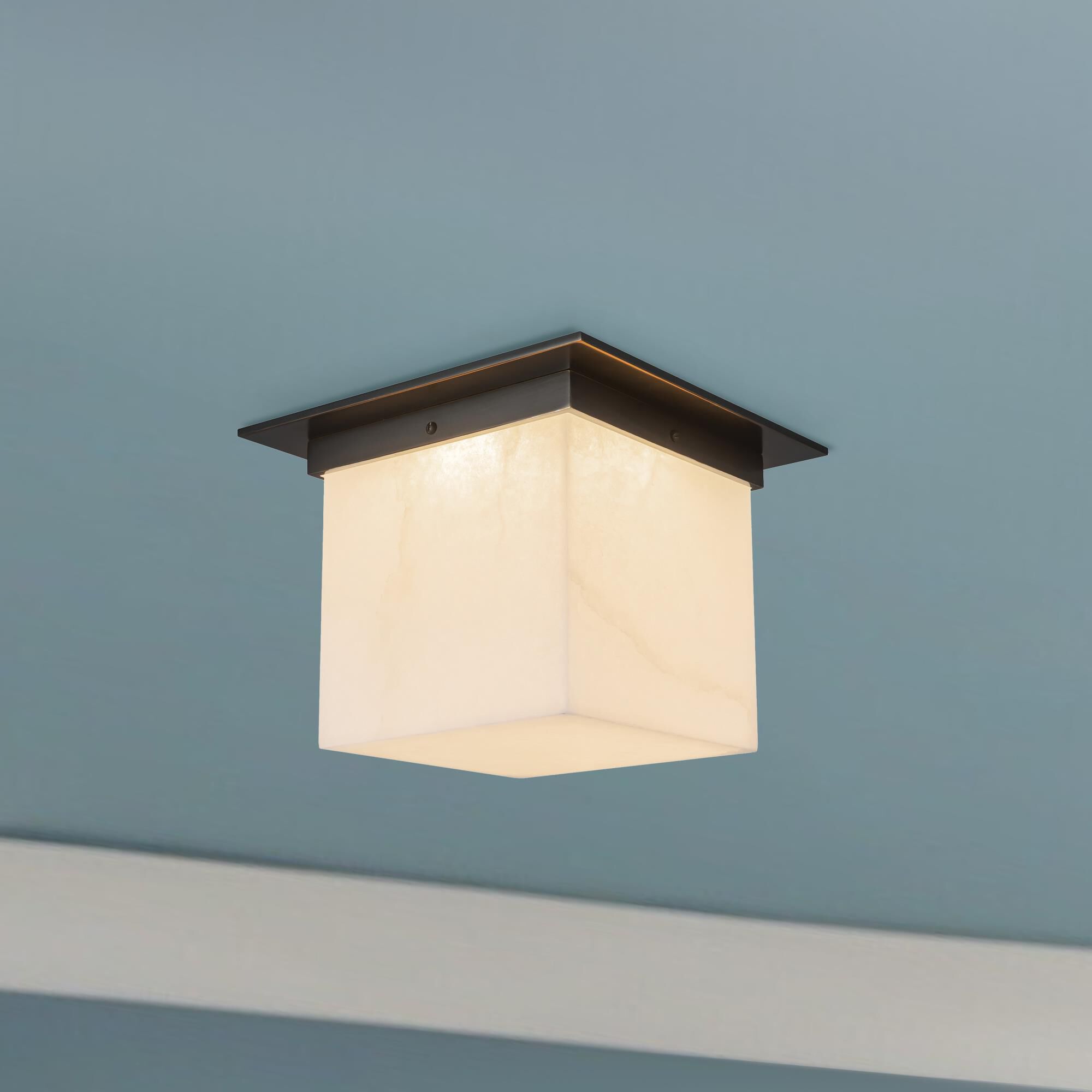 Jason Koharik Mineral 9 Inch Flush Mount by Alora Lighting