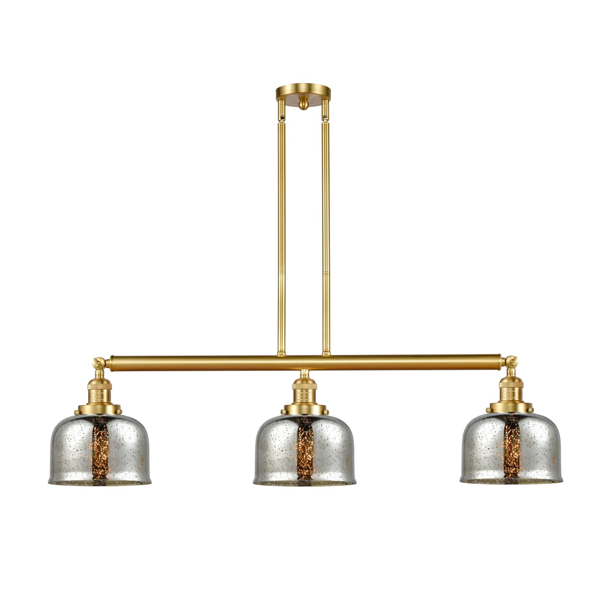 Bruno Marashlian Large Bell 41 Inch 3 Light Linear Suspension Light by Innovations Lighting
