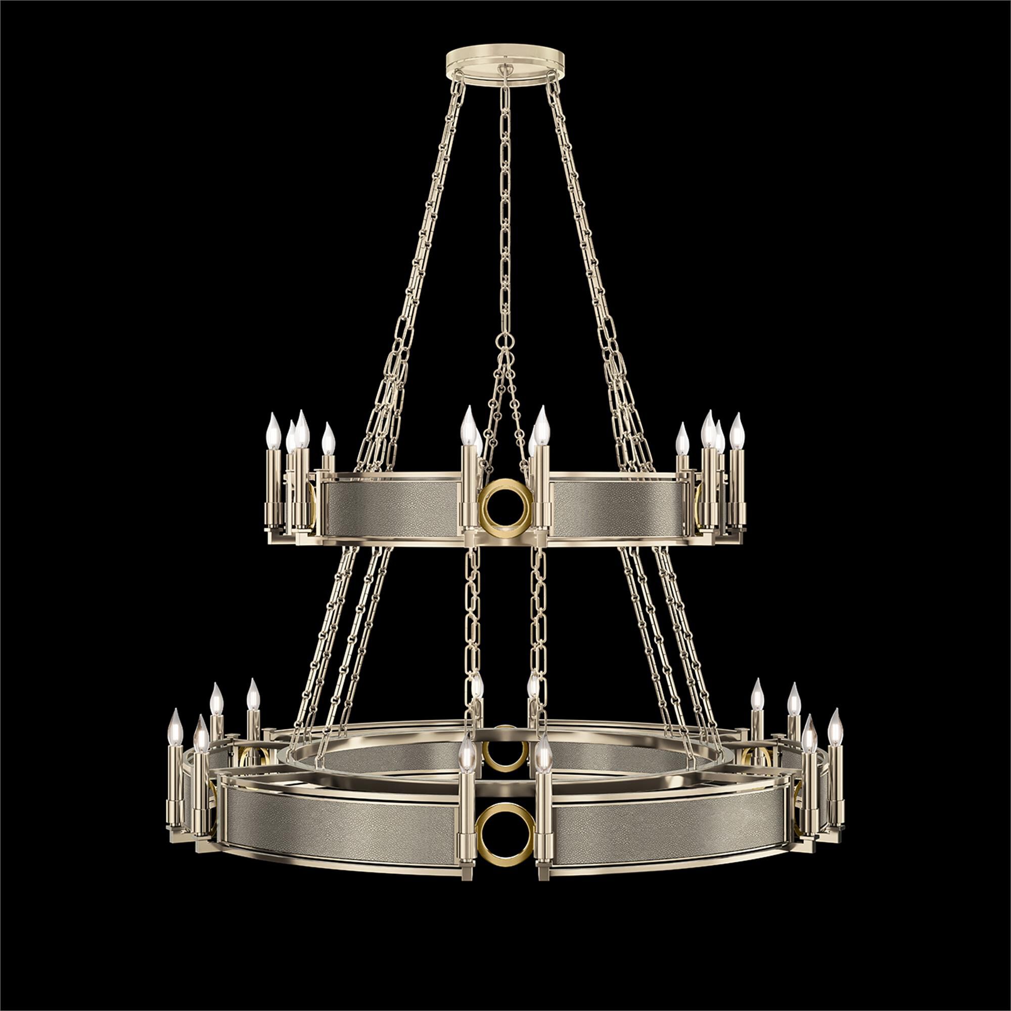Shown in Champagne and Brass  finish and Coco accent