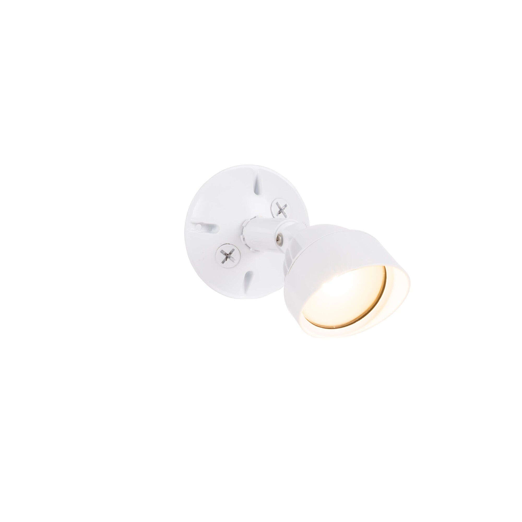 Shown in White finish and Clear glass and Glass shade