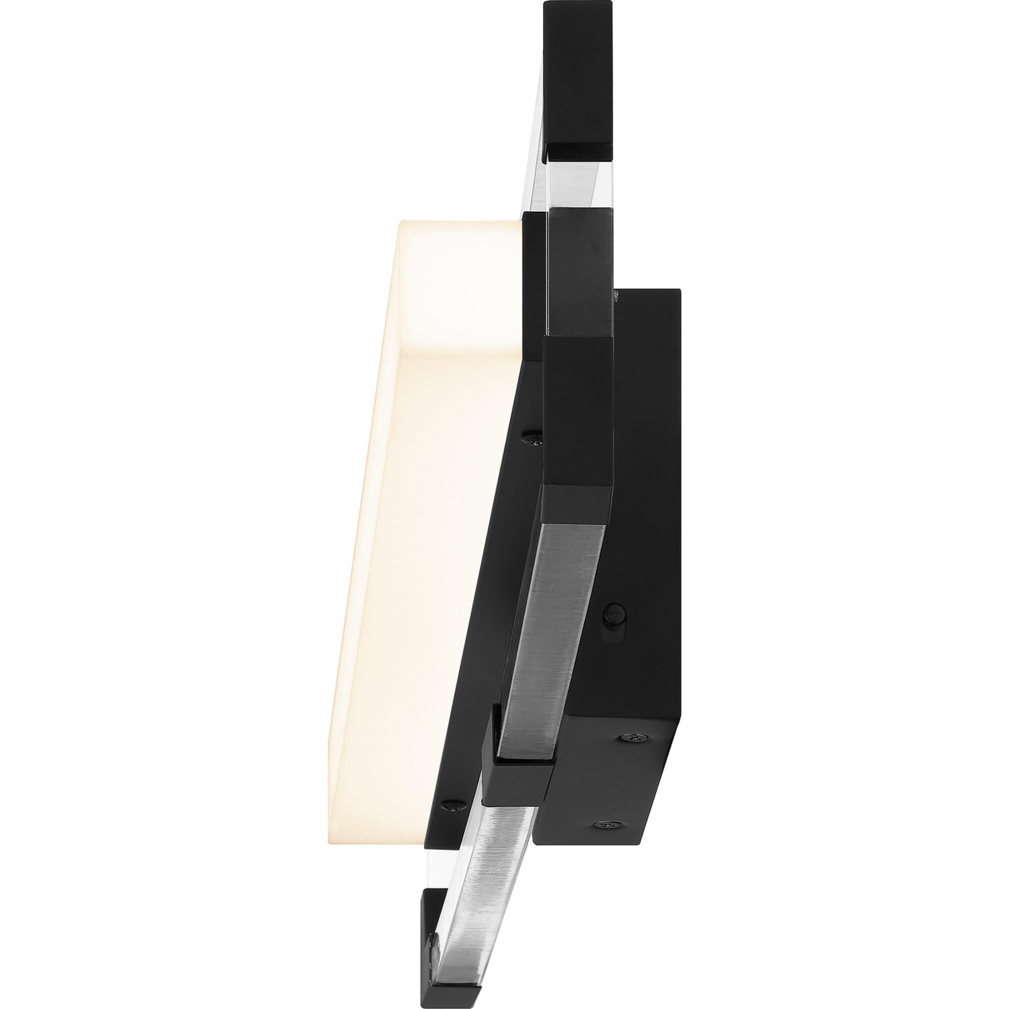 Shown in Matte Black finish and Etched Acrylic shade