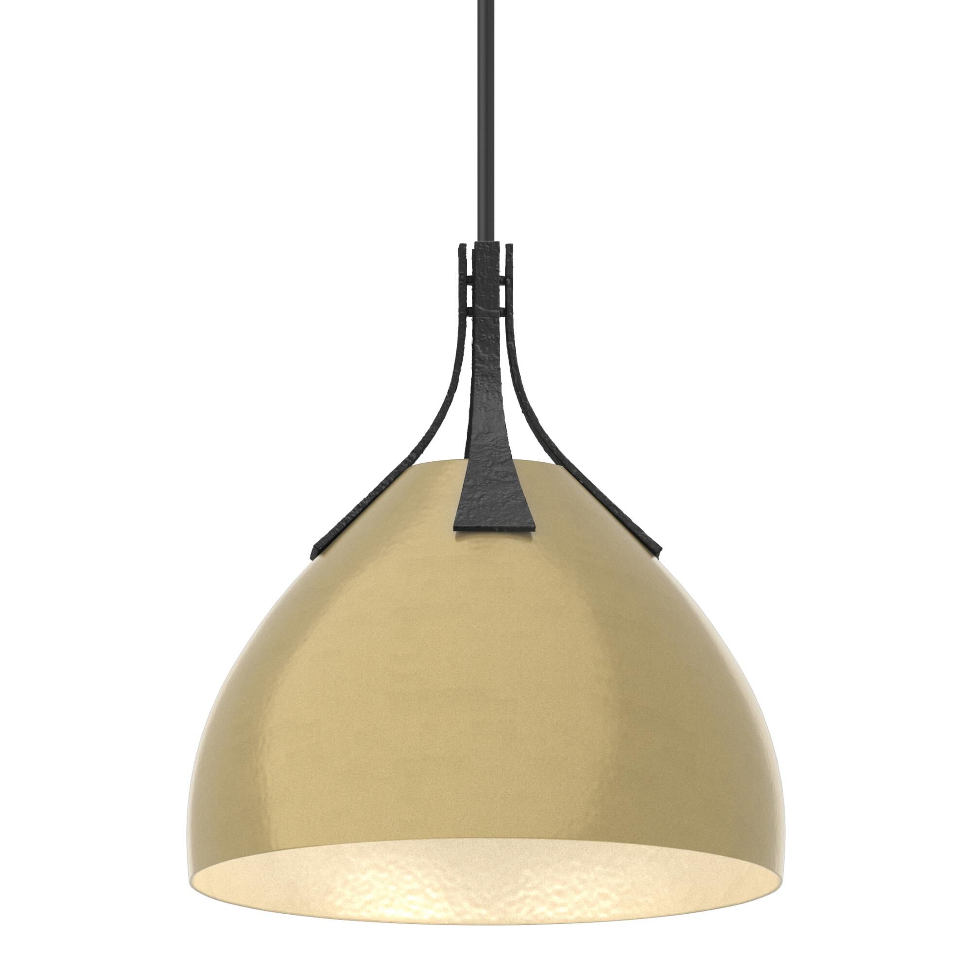 Shown in Black finish and Modern Brass accent
