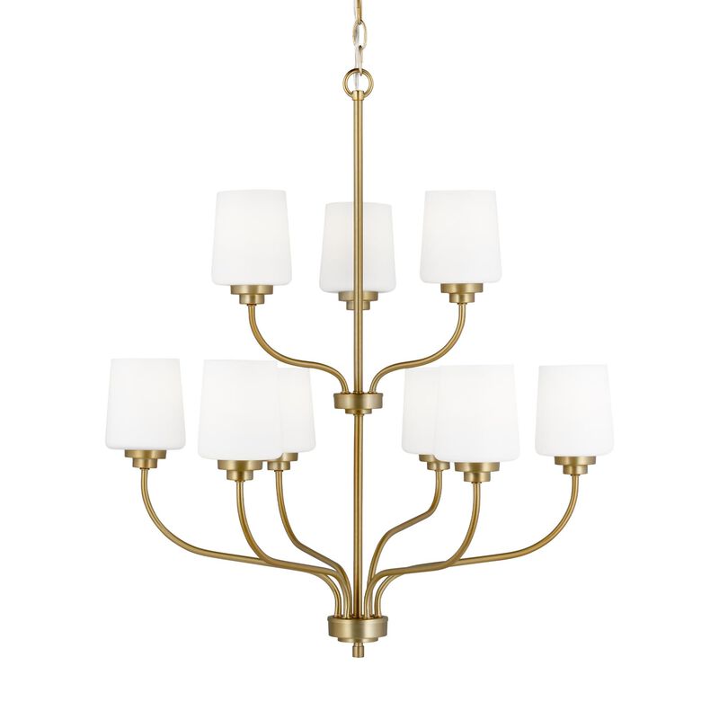 Windom 28 Inch 9 Light Chandelier by Generation Lighting