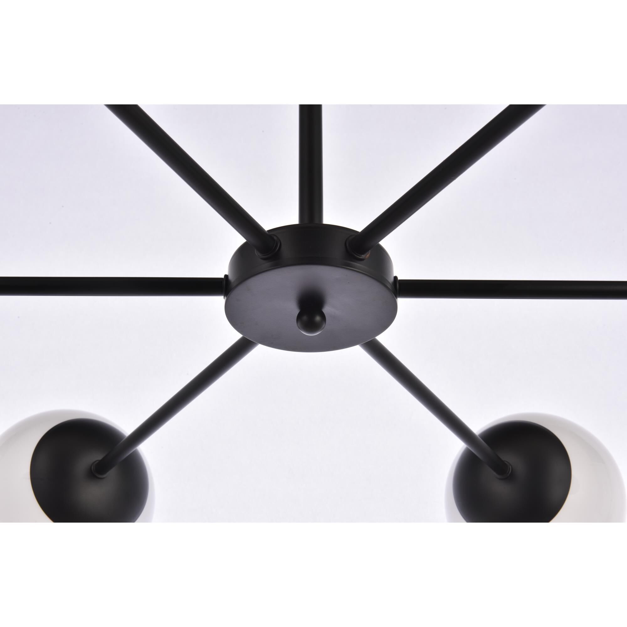 Briggs 36 Inch 6 Light Chandelier by Elegant Lighting
