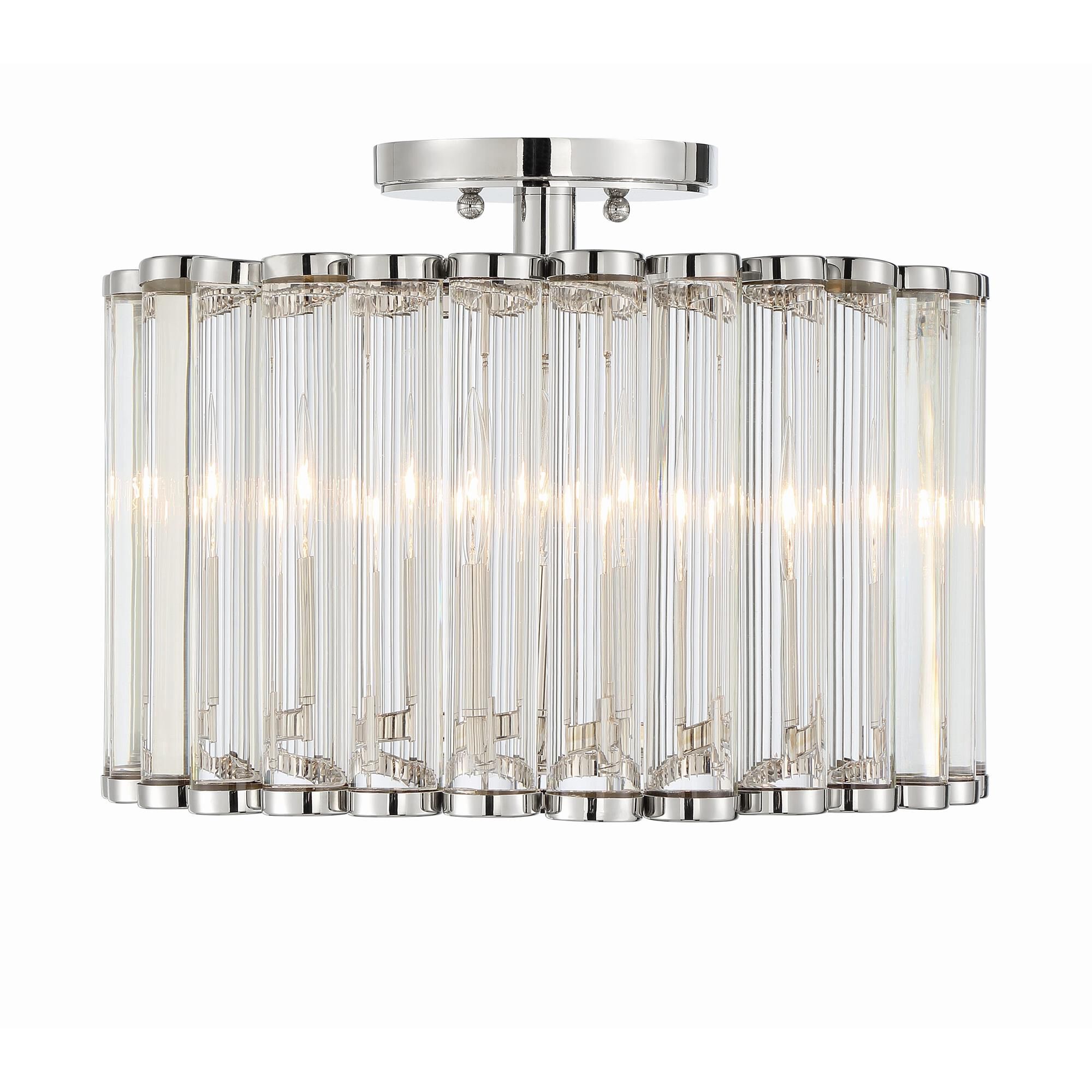 Libby Langdon Elliot 15 Inch 4 Light Semi Flush Mount,