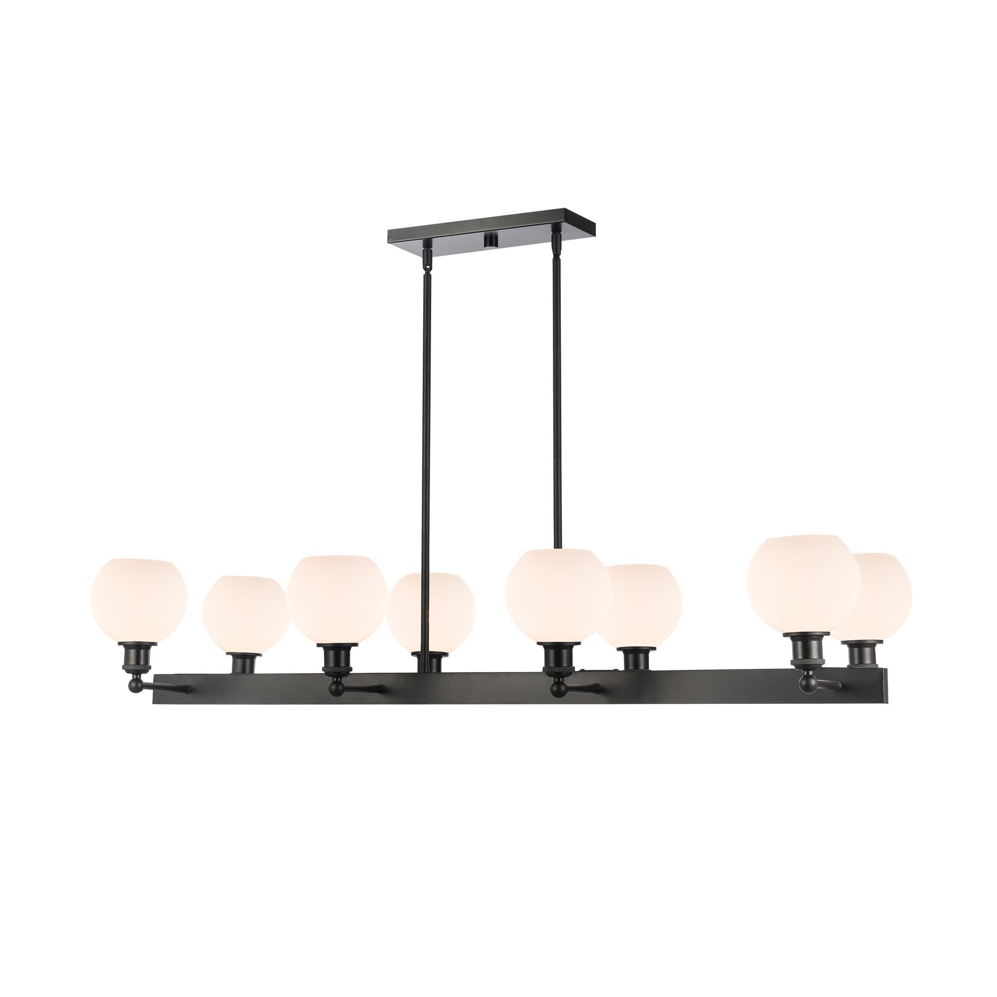 Shown in Matte Black, Matte White finish and Matte White glass and Matte White Glass shade