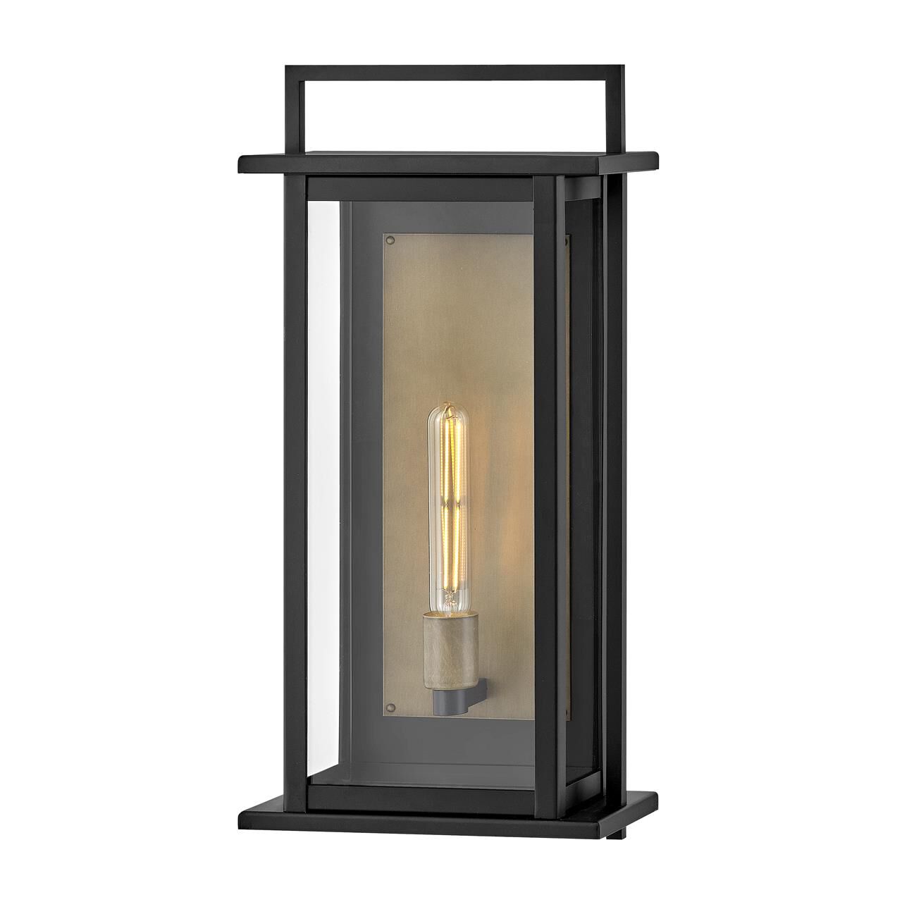 Shown in Black with Burnished Bronze Accents finish and Clear glass