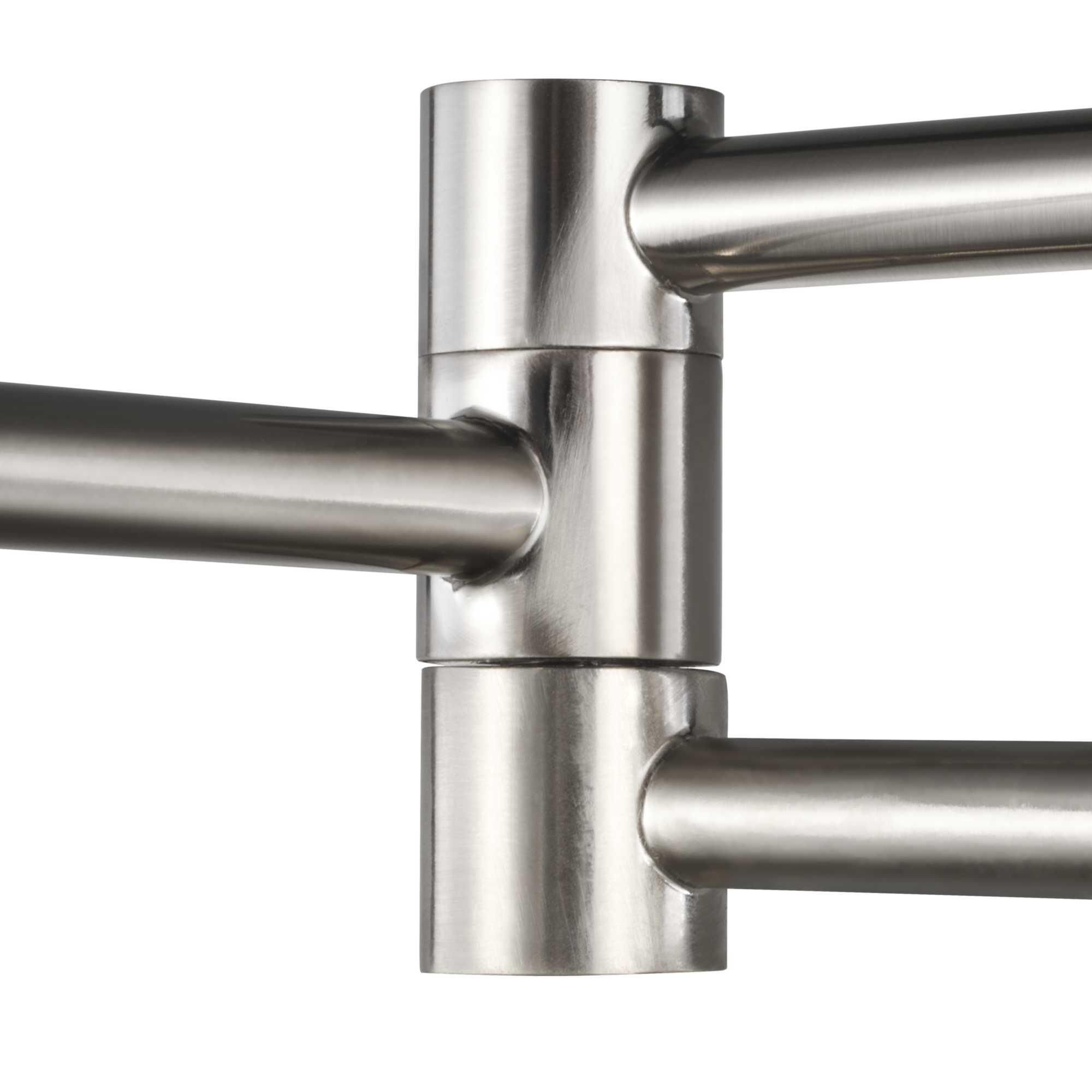 Shown in Brushed Nickel finish and Clear glass