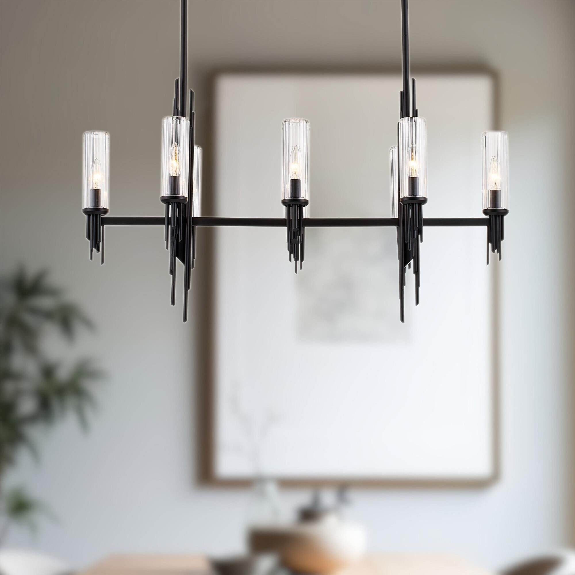 Elisa Carlucci Torres 38 Inch 38 Inch 8 Light 40 Watt Linear Suspension Lights by Alora Lighting